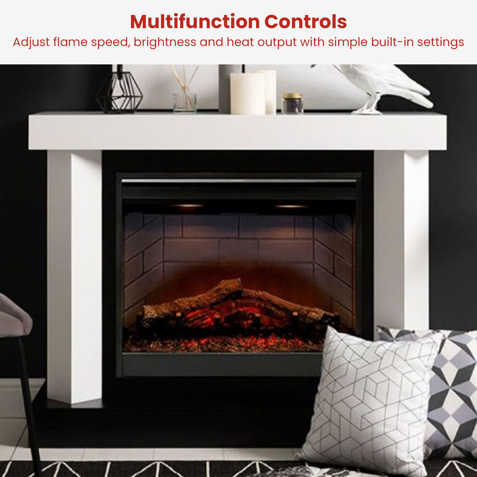 Dimplex Optiflame Electric Firebox Heater - 26-inches - Image 5