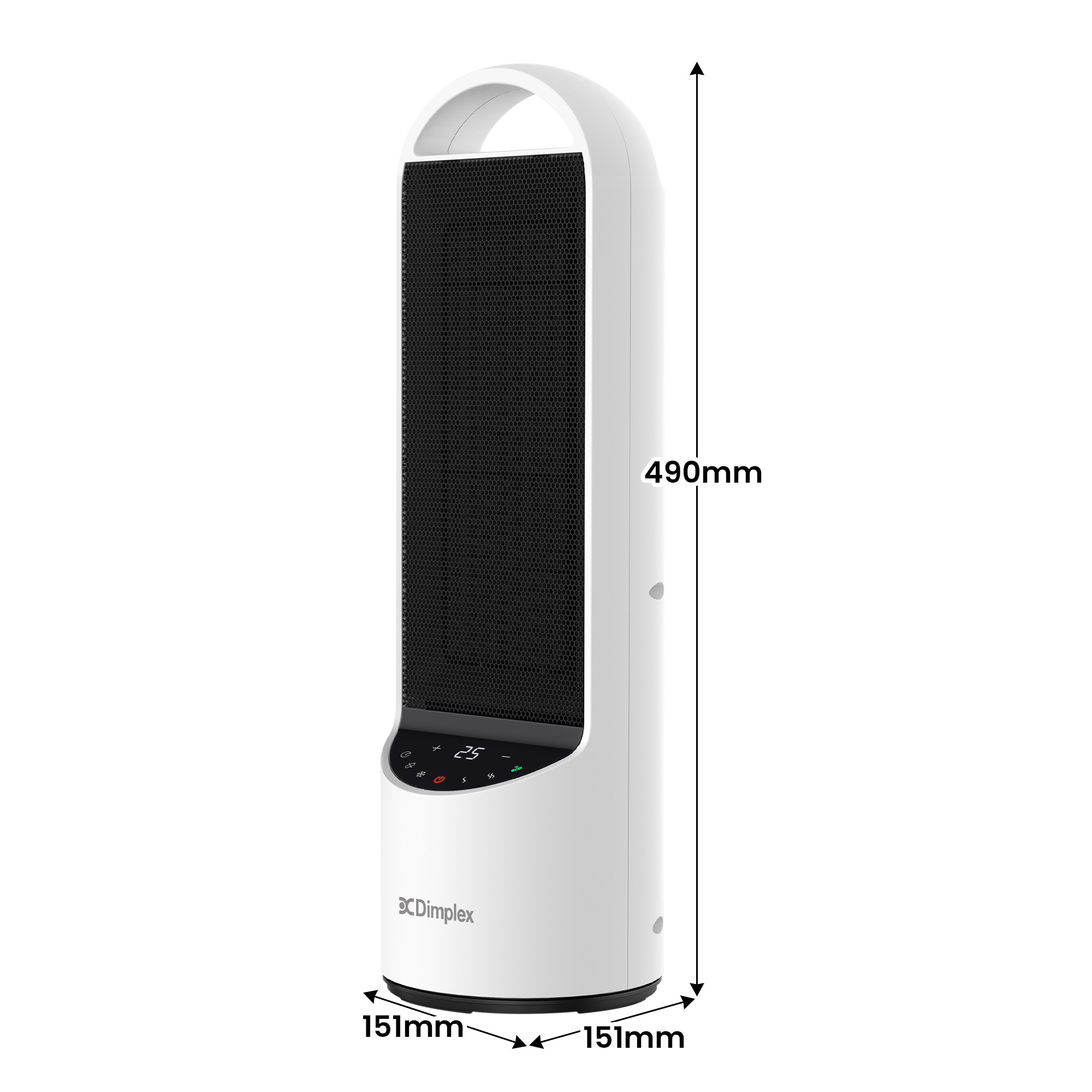 Dimplex 2kW Personal DC Digital Ceramic Heater in Black and White - Image 4