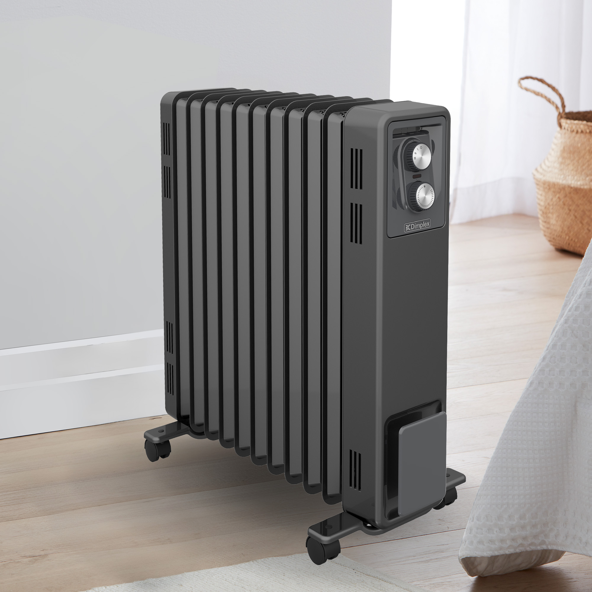 Dimplex Oil Free 2.4kW Column Heater w/ Thermostat in Black - Image 8