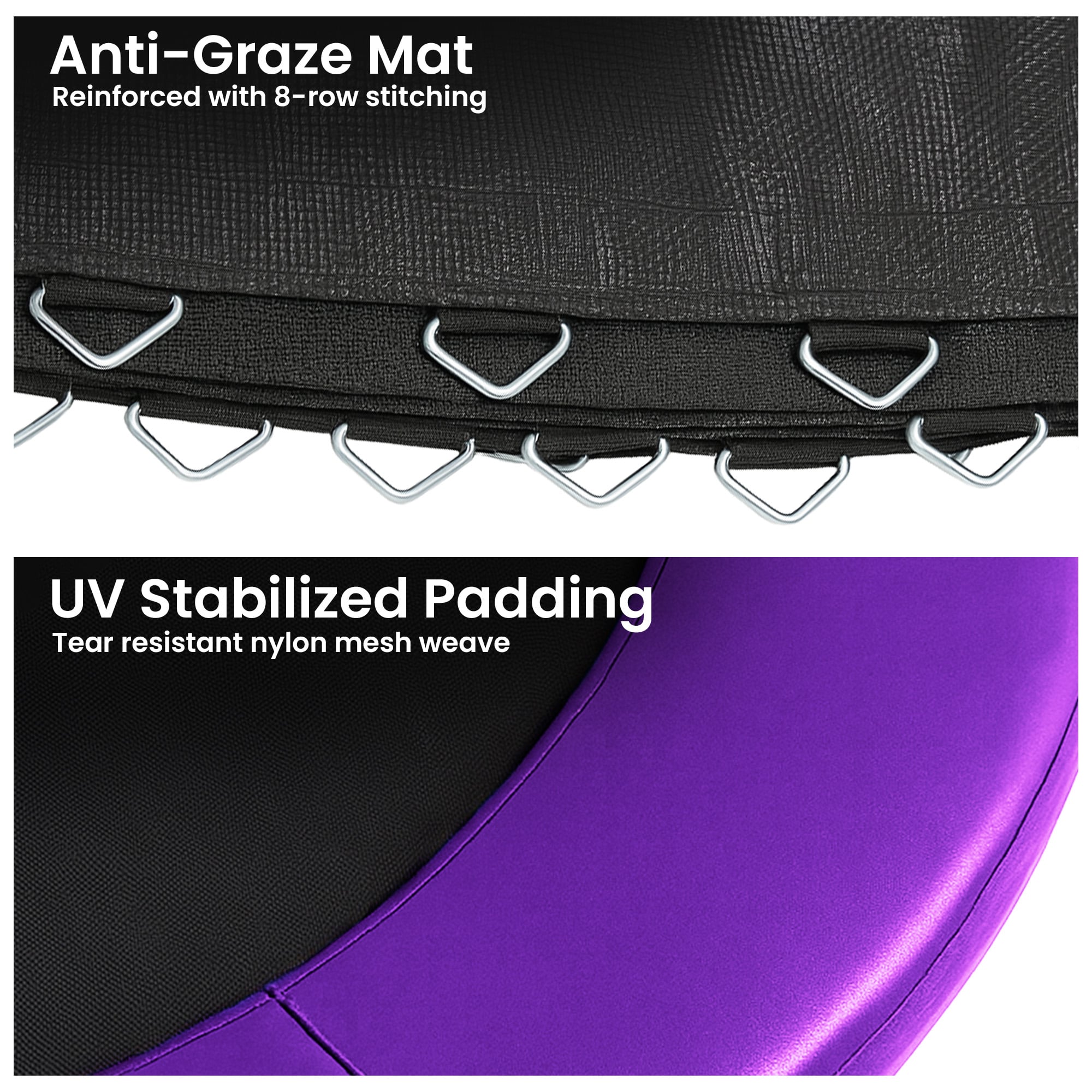 Kahuna 10ft Replacement Trampoline Safety Pad Cover and Jumping Spring Mat - Purple - Image 6