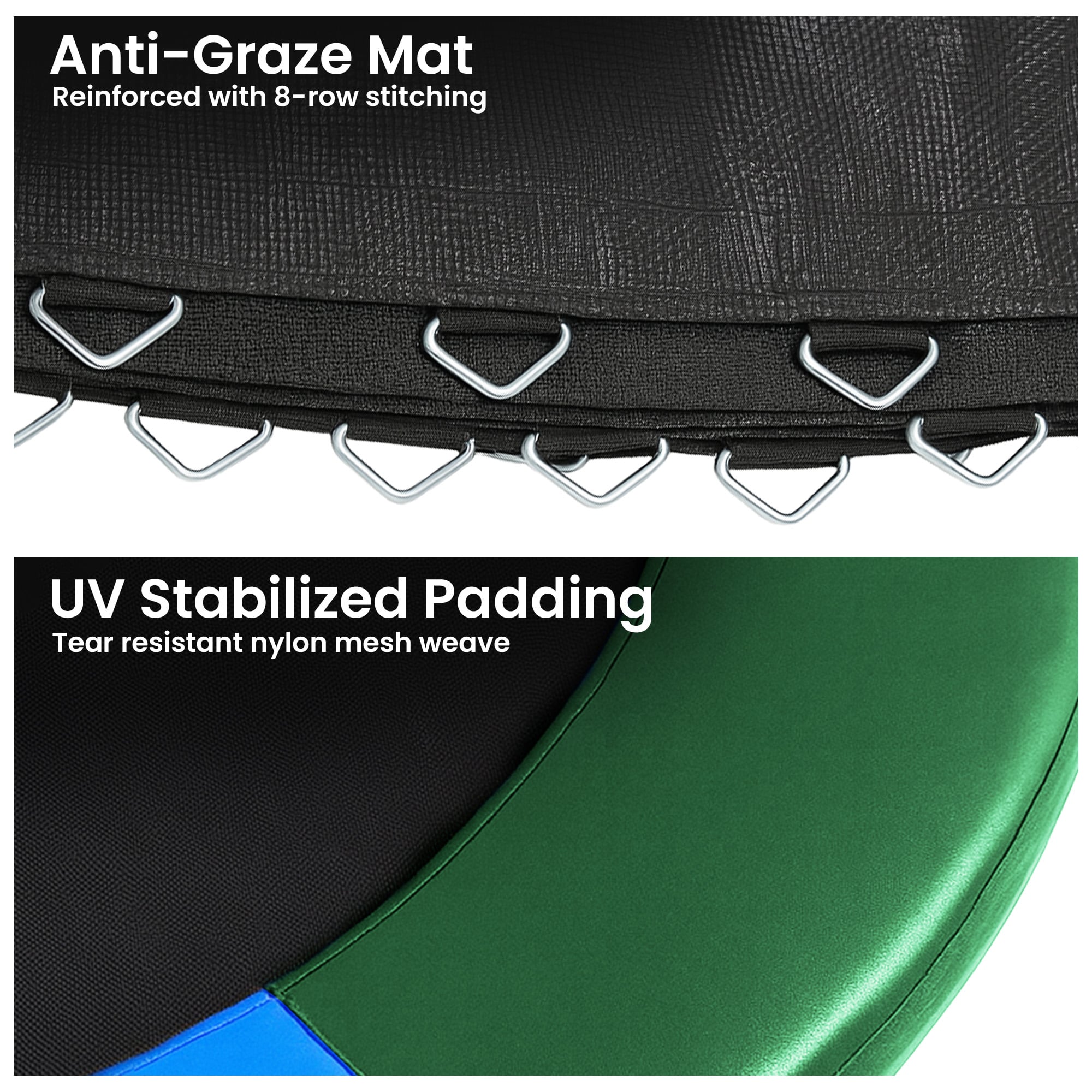 Kahuna 12ft Replacement Trampoline Safety Pad Cover and Jumping Spring Mat - Rainbow - Image 6