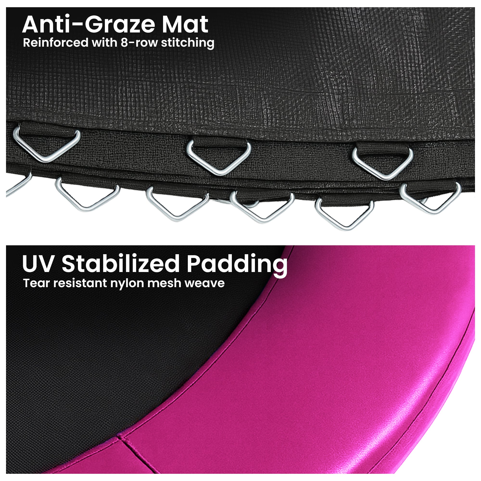 Kahuna 14ft Replacement Trampoline Safety Pad Cover and Jumping Spring Mat - Pink - Image 6
