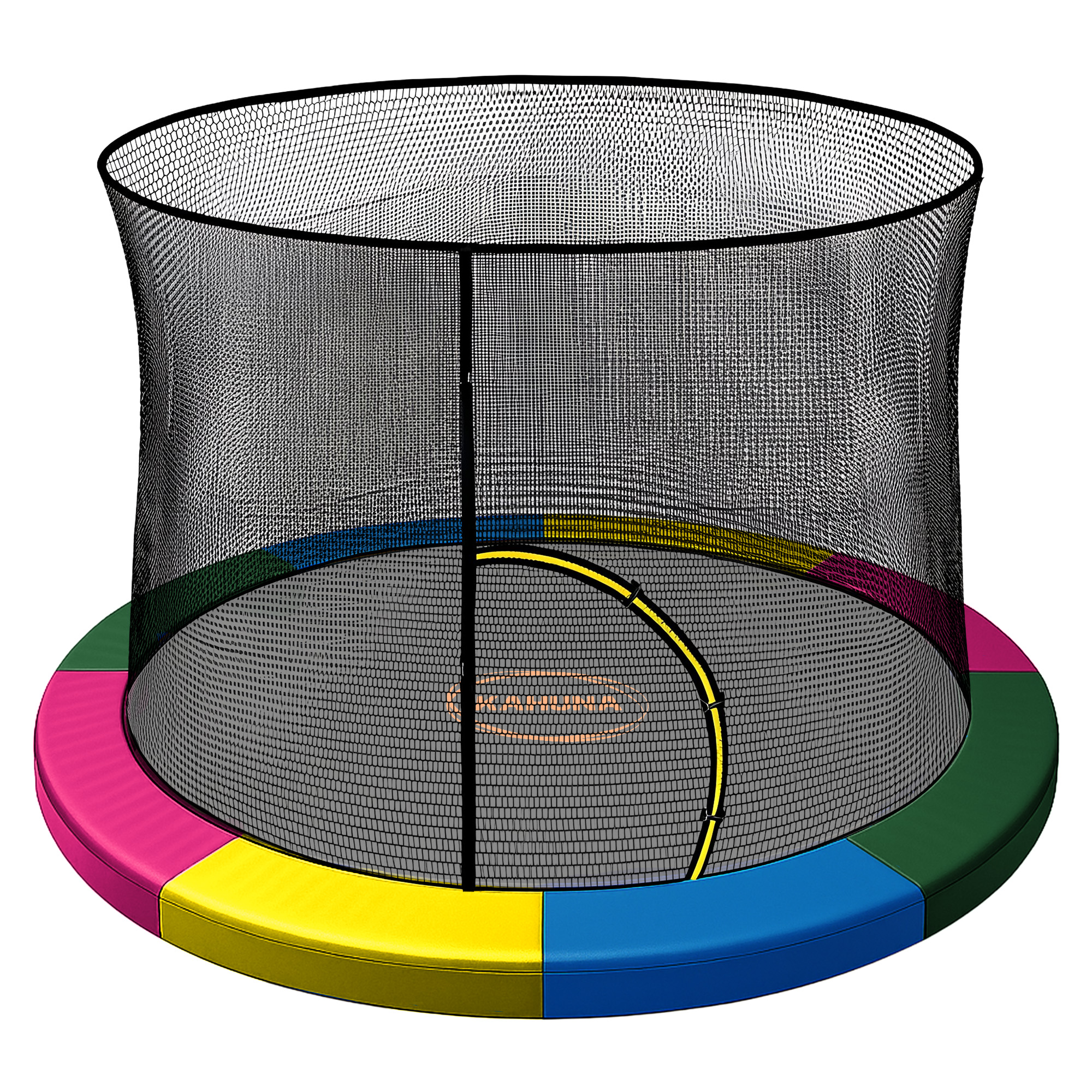 Kahuna 6ft Trampoline Pad and Net - Rainbow - Image 1