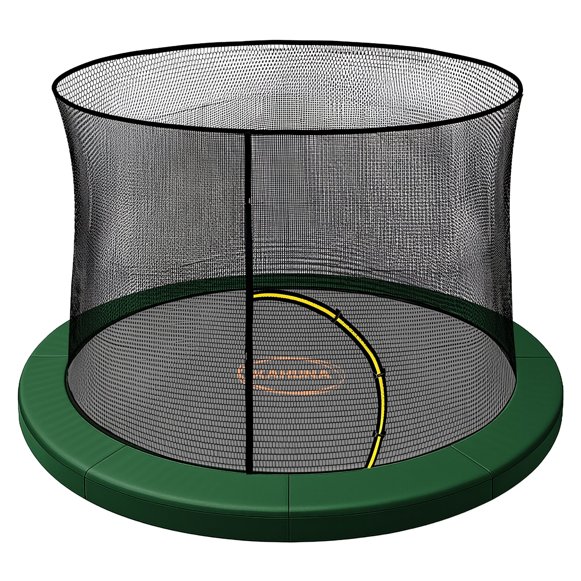 Kahuna 10ft Trampoline Pad and Net - Green - Image 1