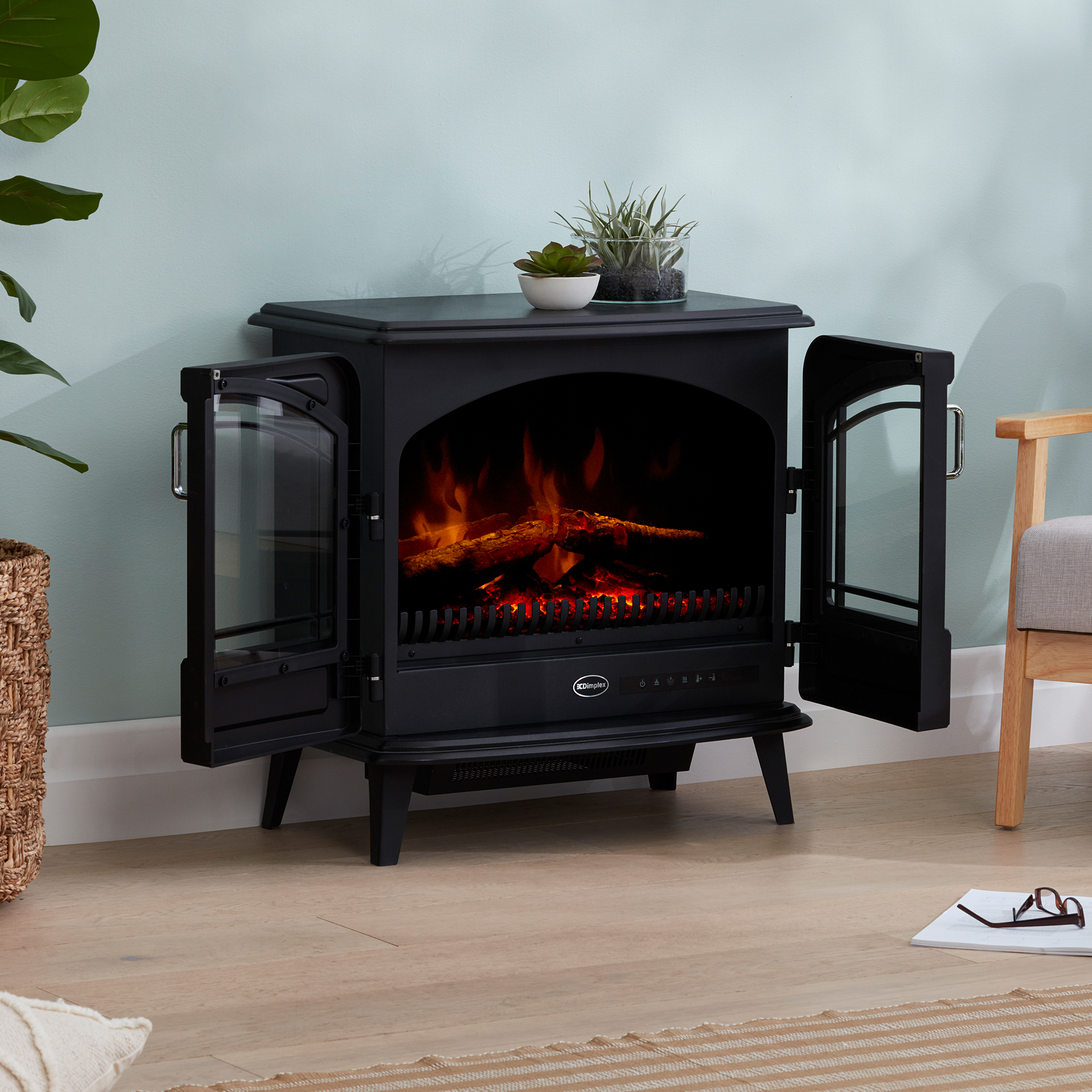 Dimplex Leckford Optiflame Electric Fire Stove - 2kW - Image 8