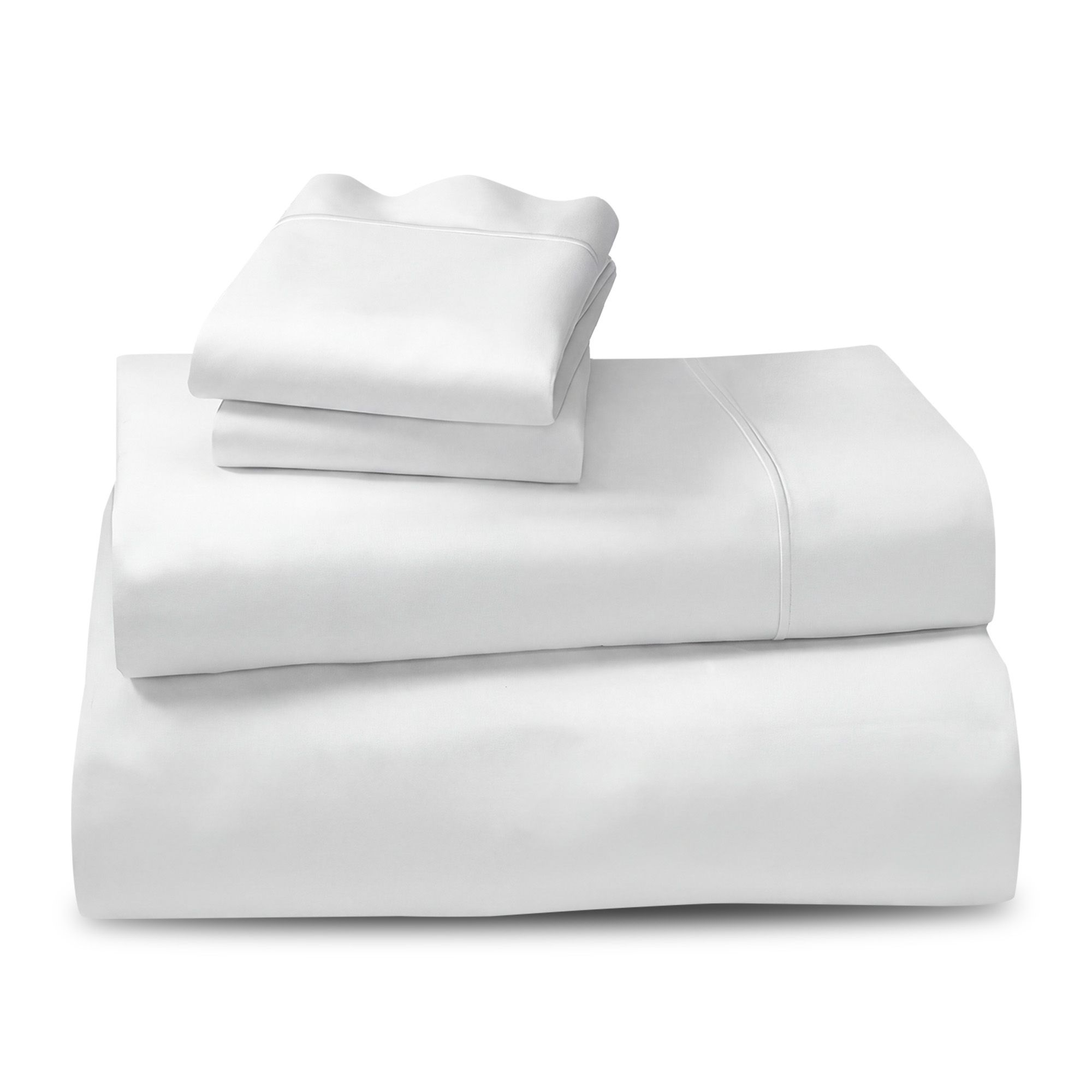 Laura Hill 750 Thread Count Pure Cotton Queen Bed Sheet Set 4 Piece Gift Pack - White - Image 3