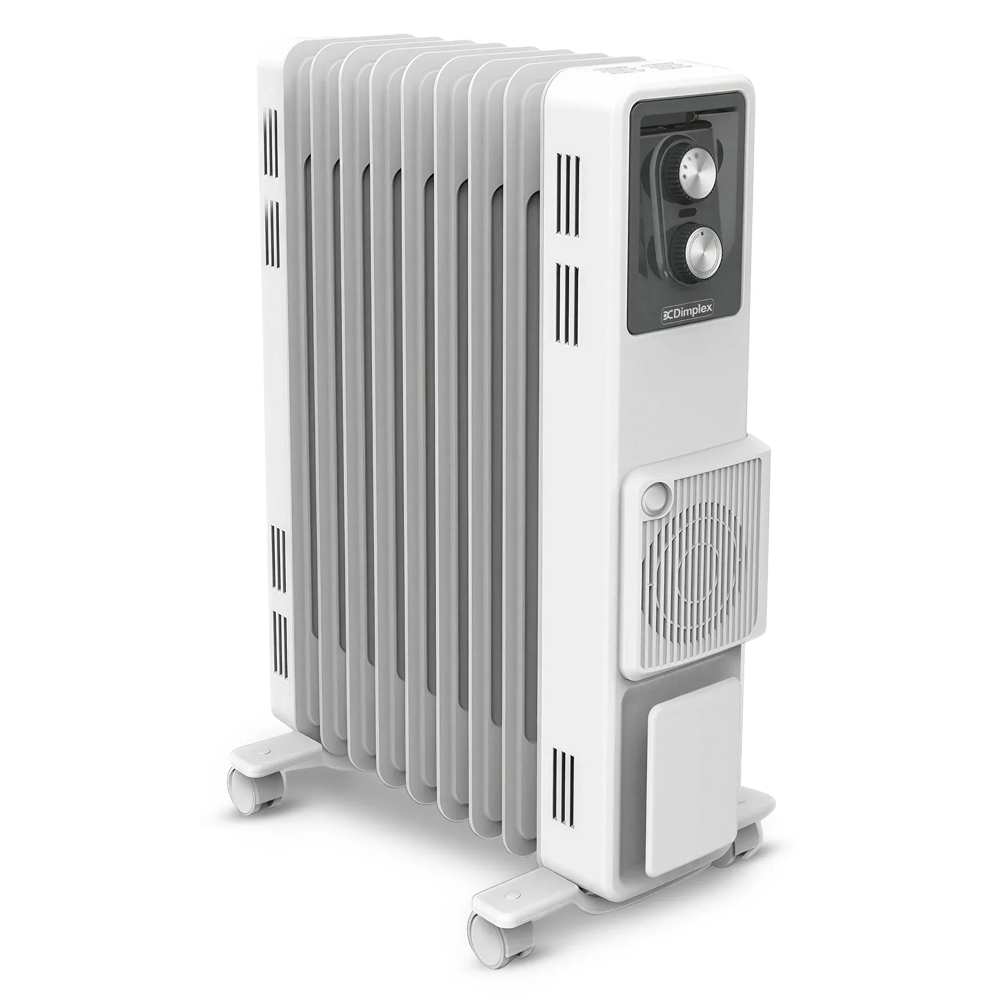 Dimplex 2.4kW Oil Column Heater with Turbo Fan 9 Fin Portable Radiator - Image 1