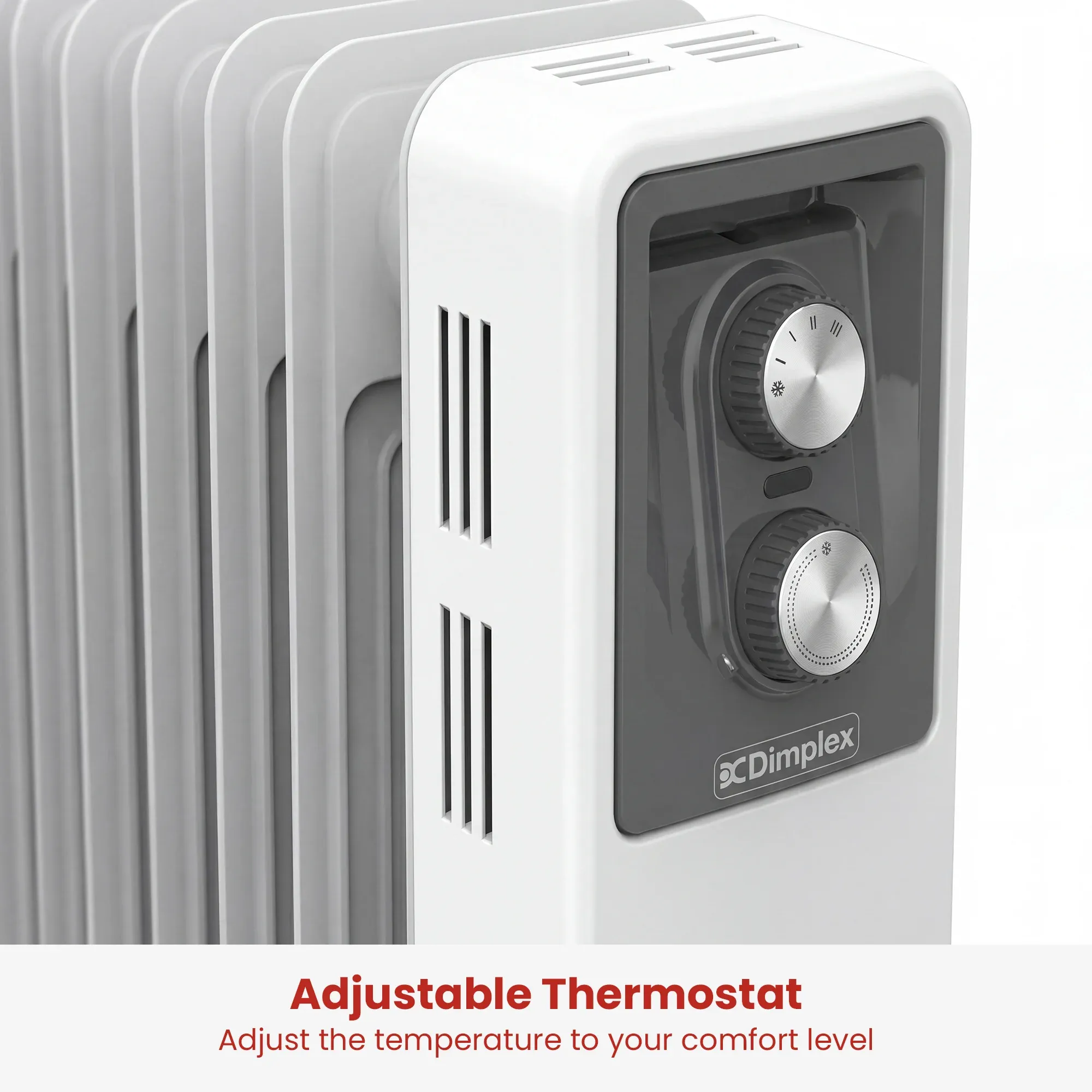 Dimplex 2.4kW Oil Column Heater with Turbo Fan 9 Fin Portable Radiator - Image 6
