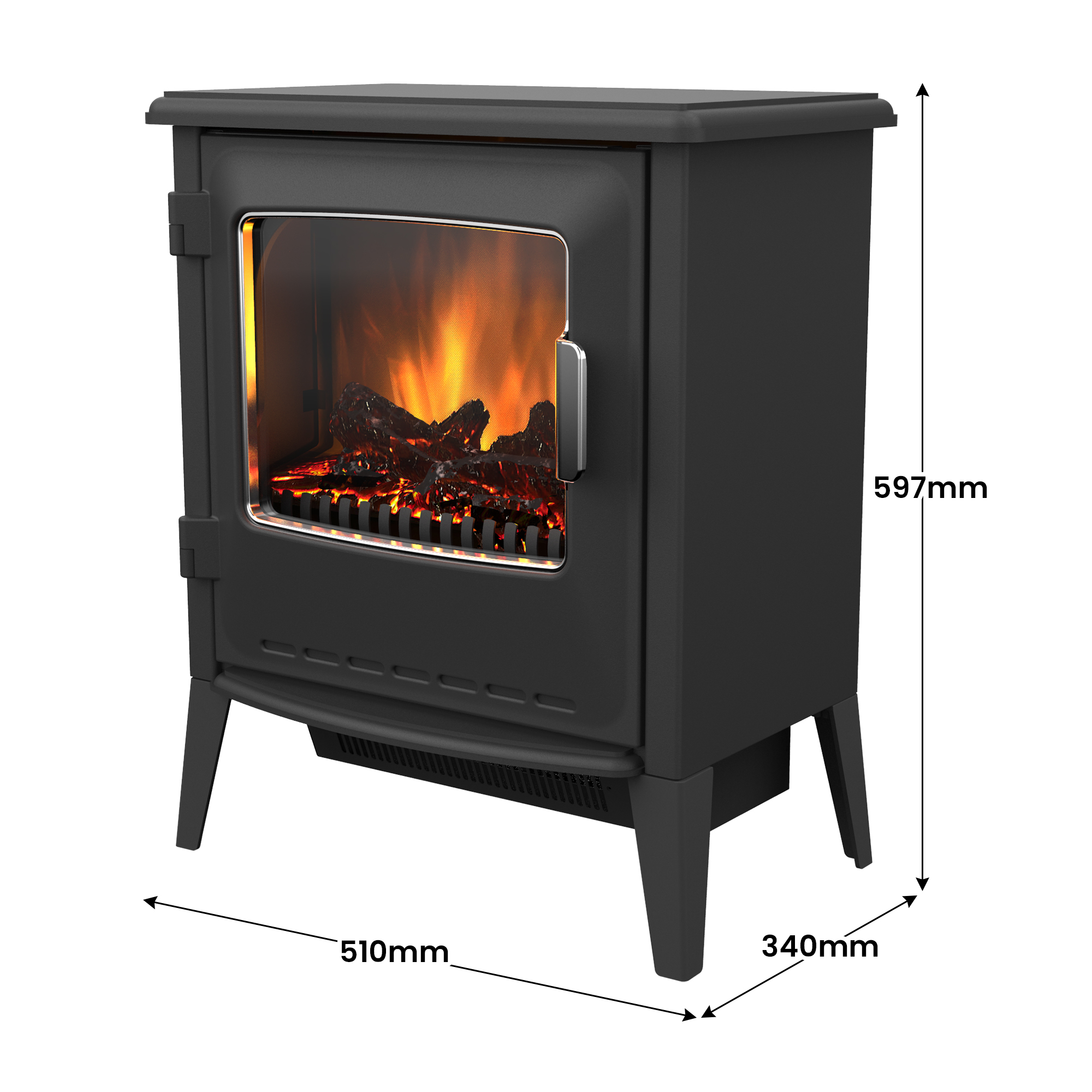 Dimplex 2kW Riley Portable Electric Fire Stove - Image 4