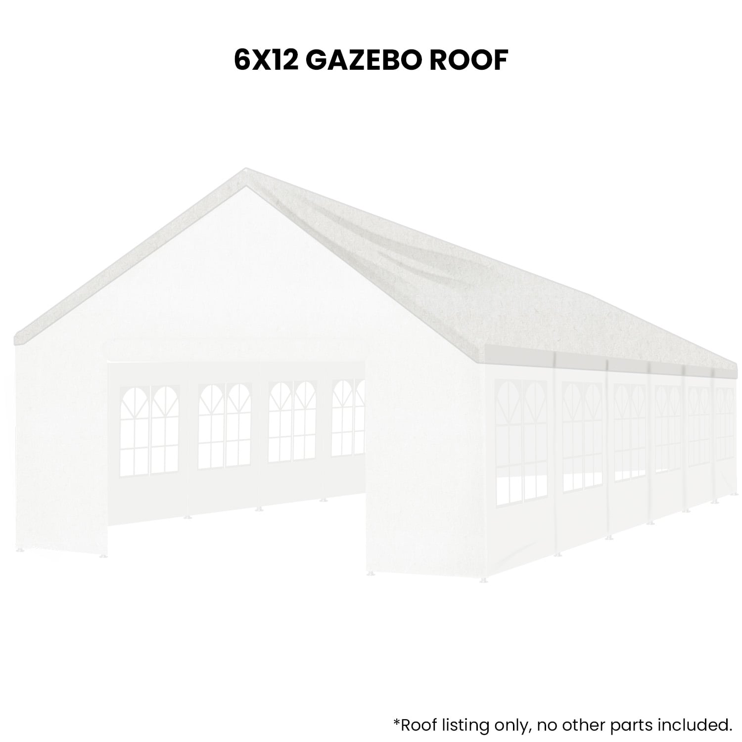 Wallaroo 6x12 White Premium Outdoor Event Marquee Roof Spare Part - Image 2