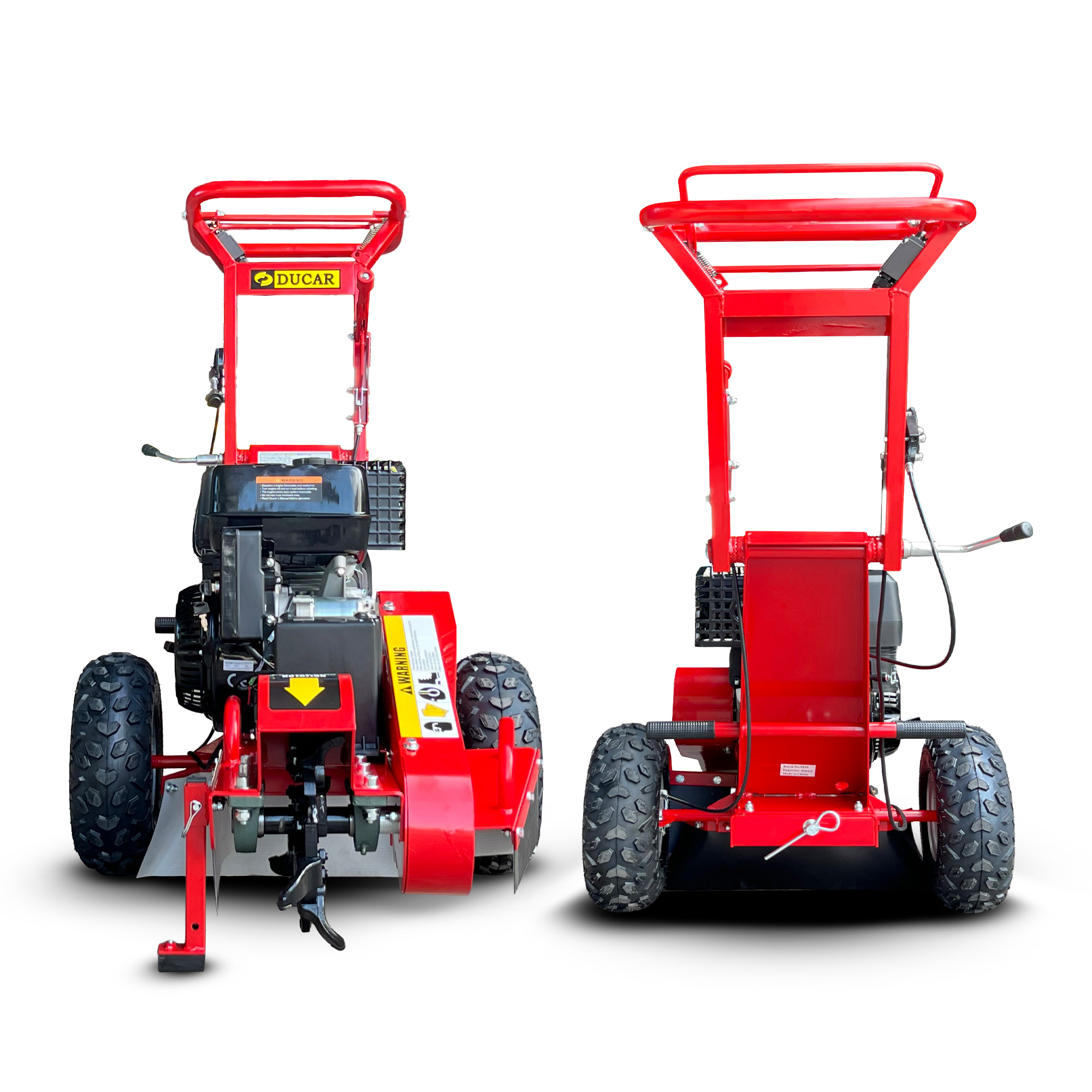 Ducar Stump Grinder 457cc 18HP Petrol Engine with Key Start & Tungsten Carbide Teeth - Image 4