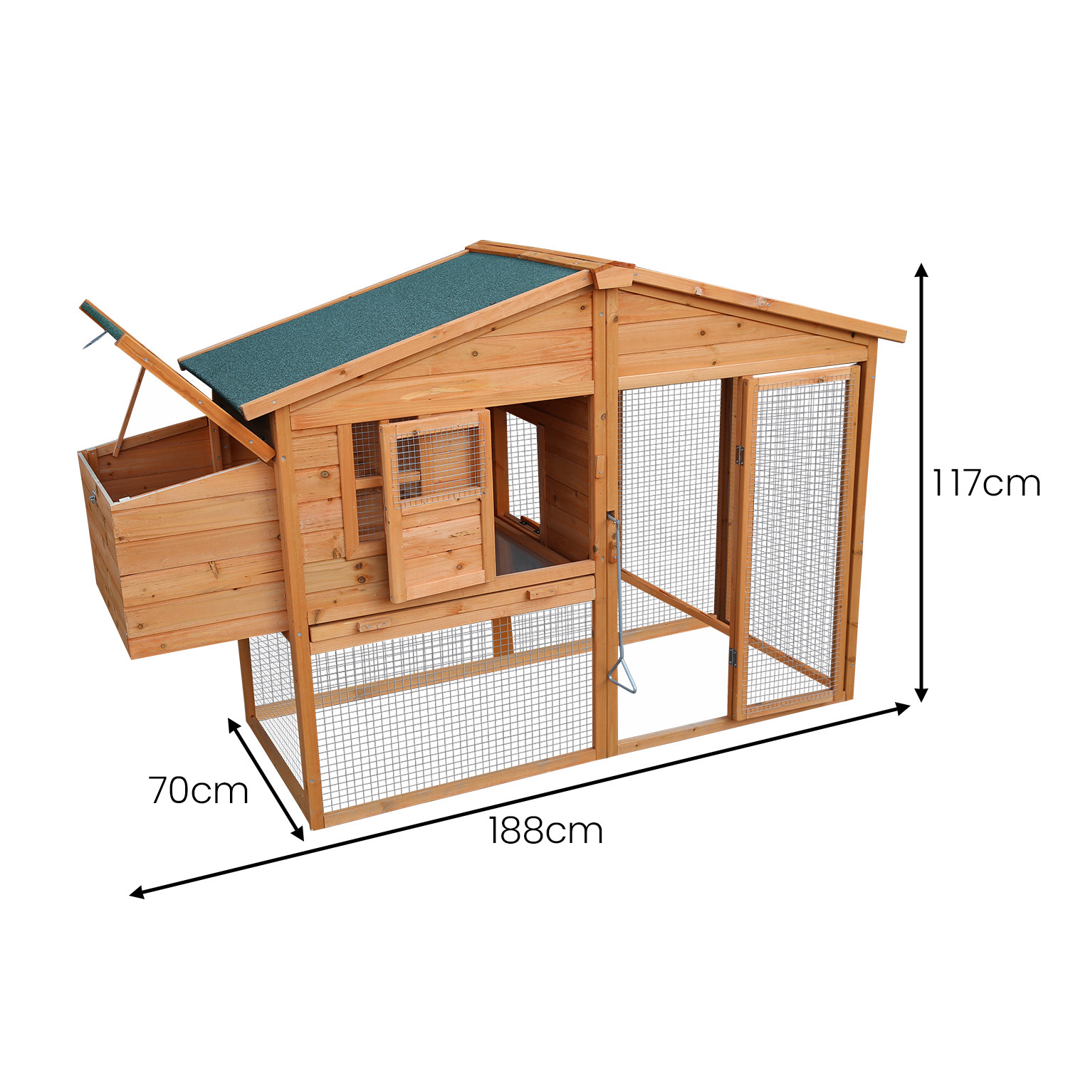 Furtastic Large Chicken Coop & Rabbit Hutch With Ramp - Image 8