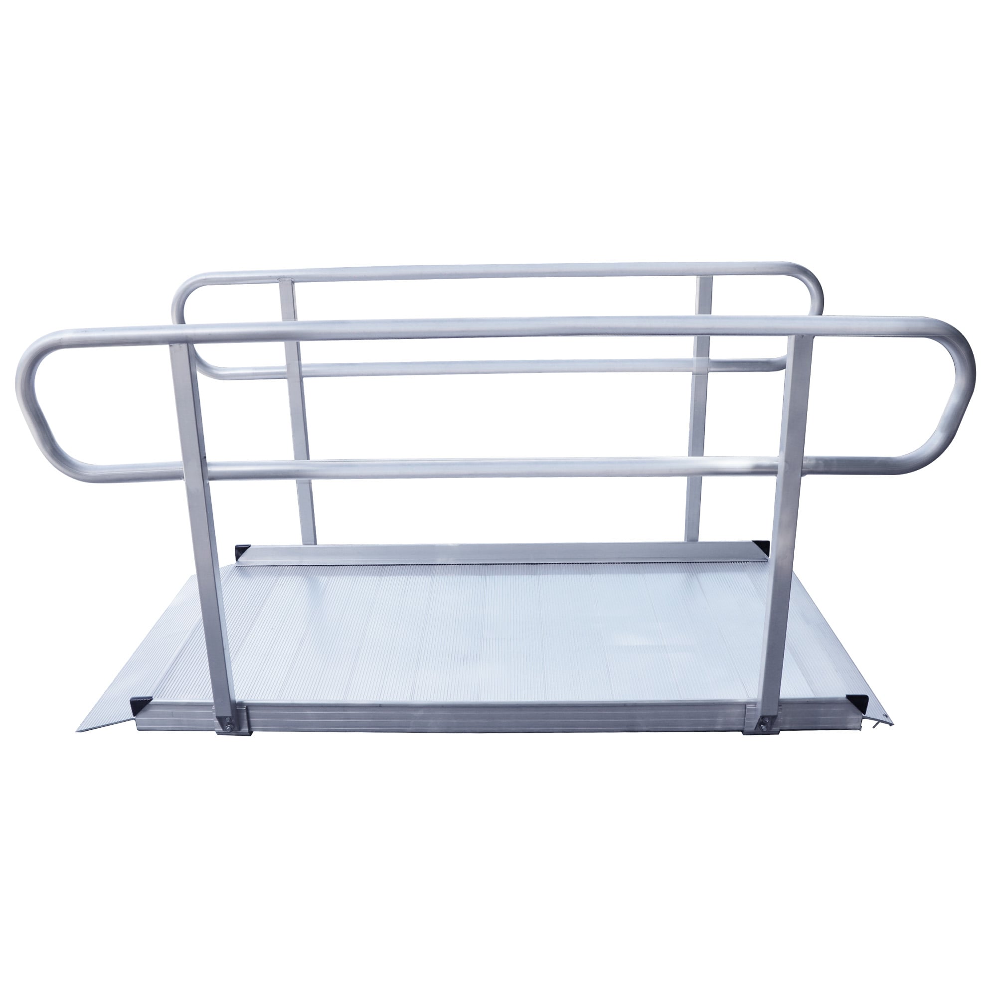 Kartrite 6ft Portable Aluminium Mobility Threshold Access Wheelchair Ramp w/ Handrails - Image 2