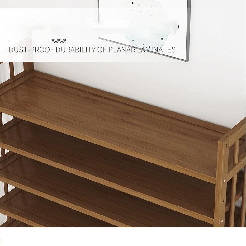 11 Tier Tower Bamboo Wooden Shoe Rack Corner Shelf Stand Storage Organizer - Image 5