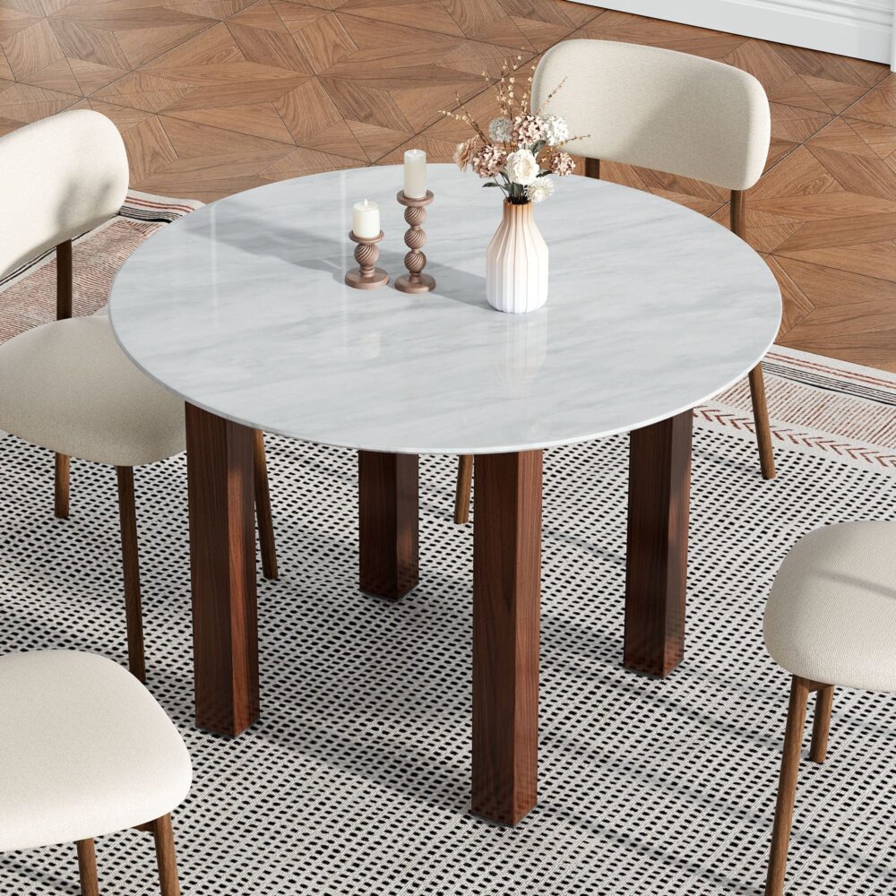 Willowmarble Round Dining Table - Image 1