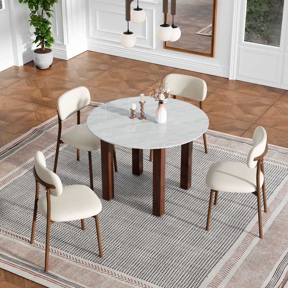 Willowmarble Round Dining Table - Image 3