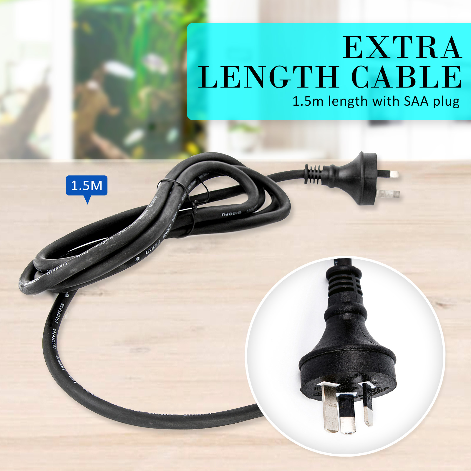 Aquarium Submersible Filter Pond Pump 600L/H 8W 1m - Image 8