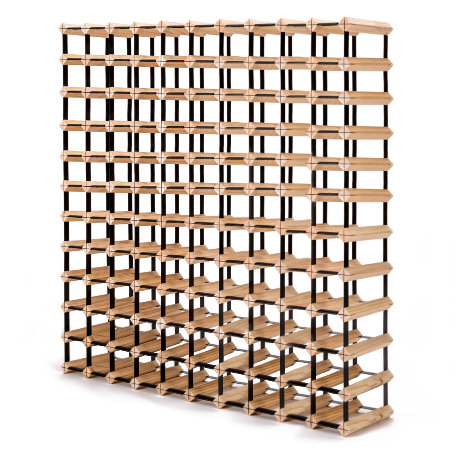 Timber Wine Rack Storage Cellar Organiser 120 Bottle - Image 1