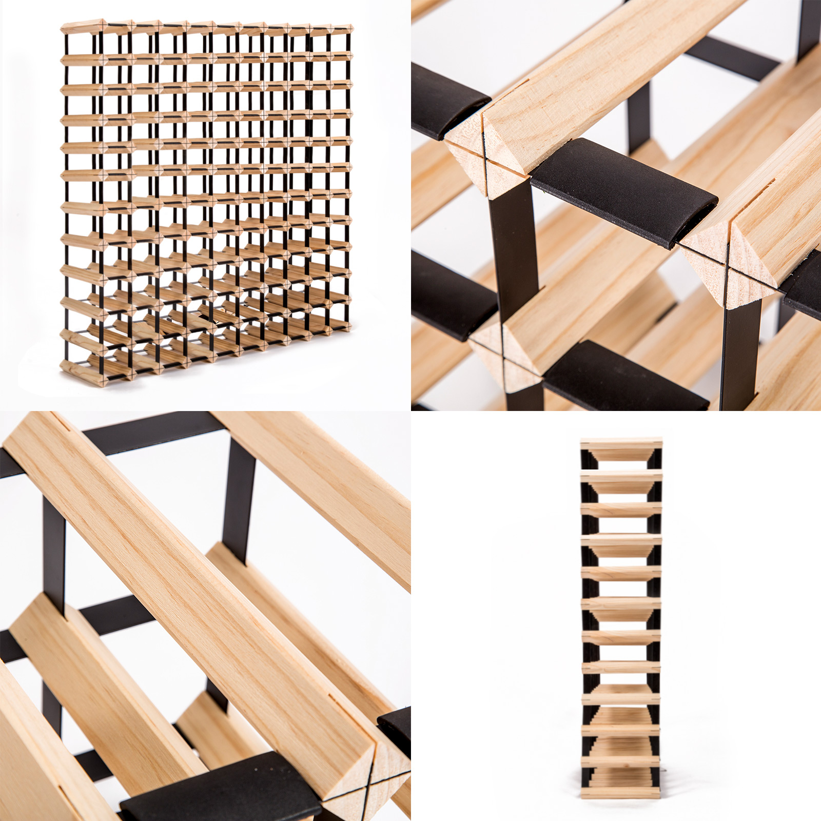 Timber Wine Rack Storage Cellar Organiser 120 Bottle - Image 4