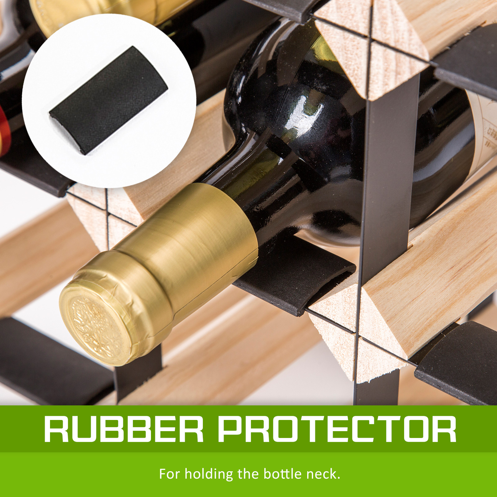 Timber Wine Rack Storage Cellar Organiser 120 Bottle - Image 8