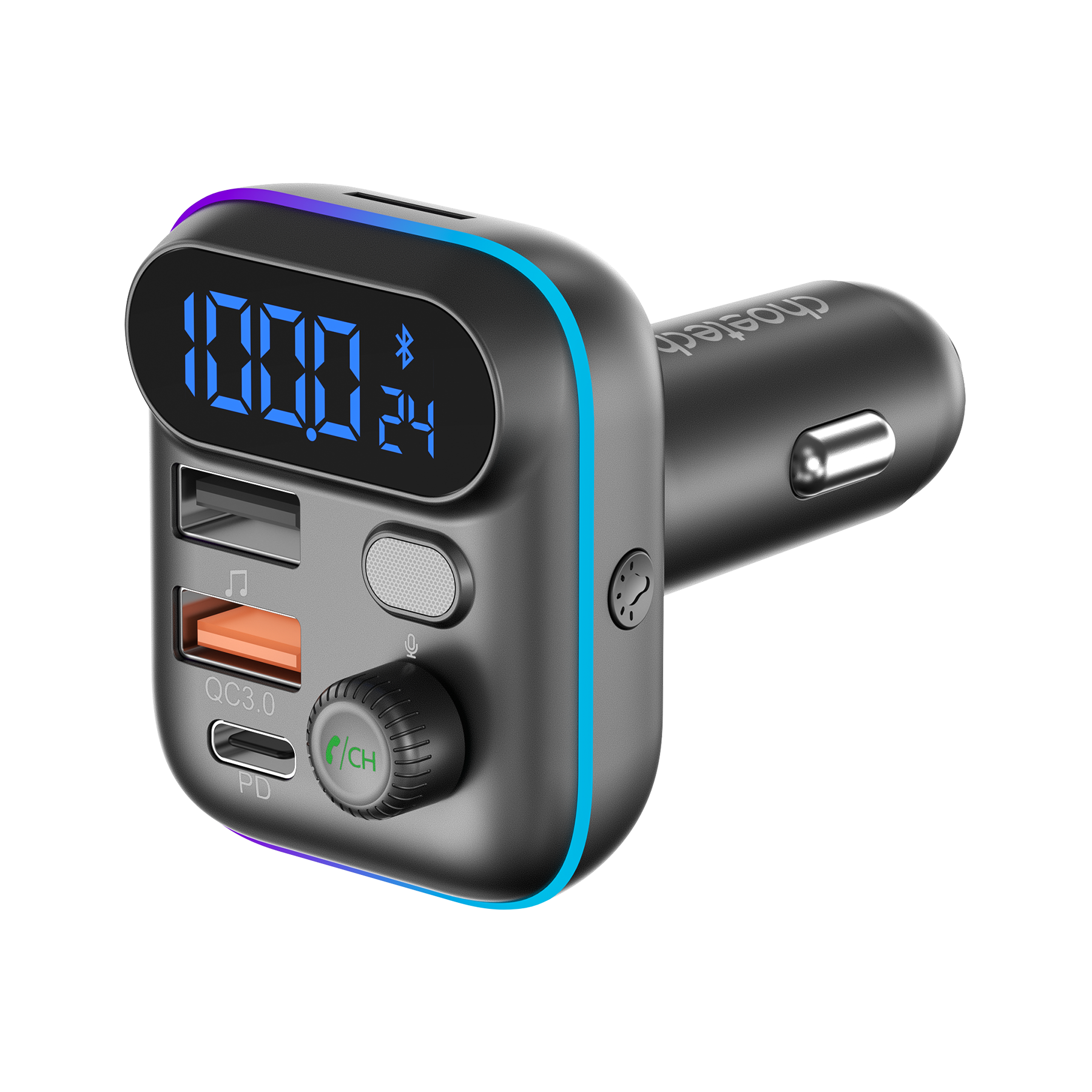 Choetech TC0050 PD36W Bluetooth FM Car Transmitter Charger - Image 3