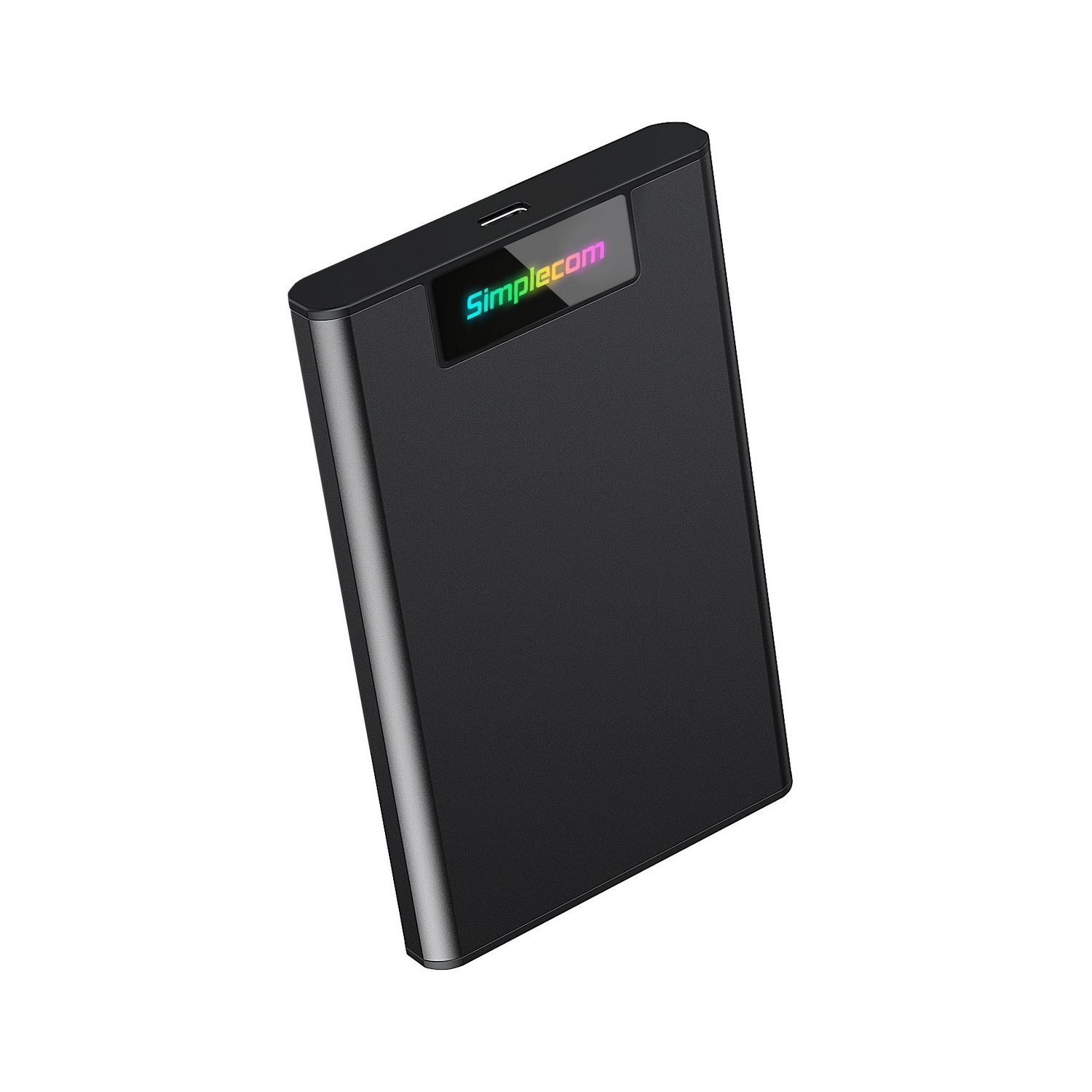 Simplecom SE239 Tool-free 2.5 SATA HDD SSD to USB-C Enclosure with RGB Lights USB 3.2 Gen 2 - Image 3
