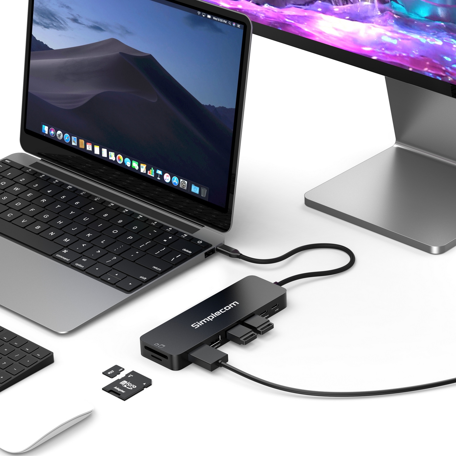 Simplecom CHT595 9-in-1 USB-C Multiport Docking Station with NVMe M.2 Enclosure - Image 4