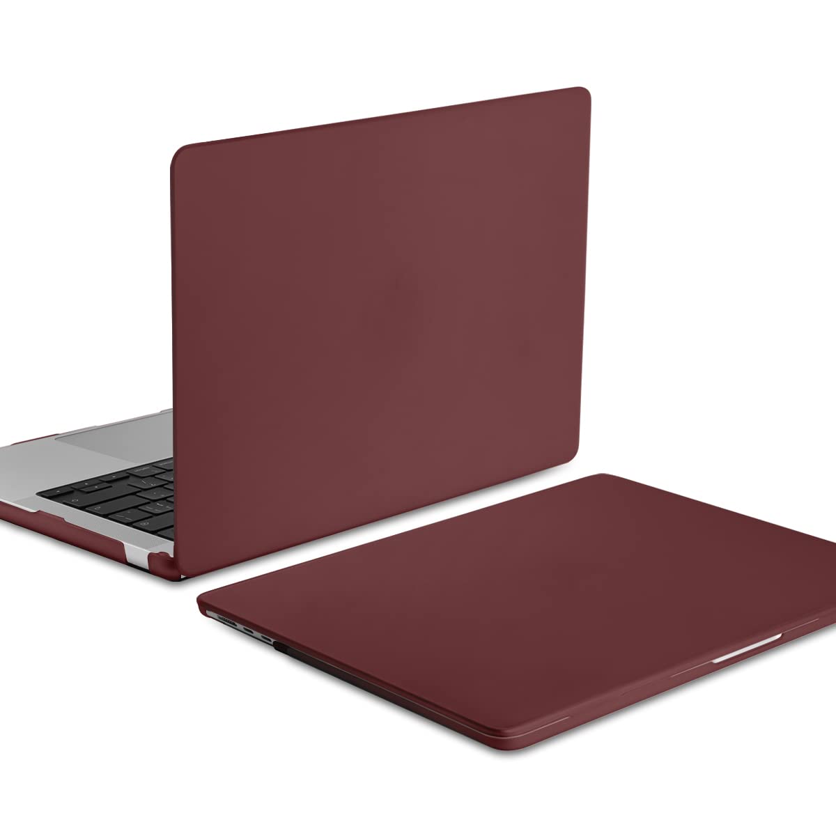 15 inch Air 2023 MacBook Air Matte Case  A2941 M2 Chip Hard Shell Case Keyboard Cover Wine Red - Image 5