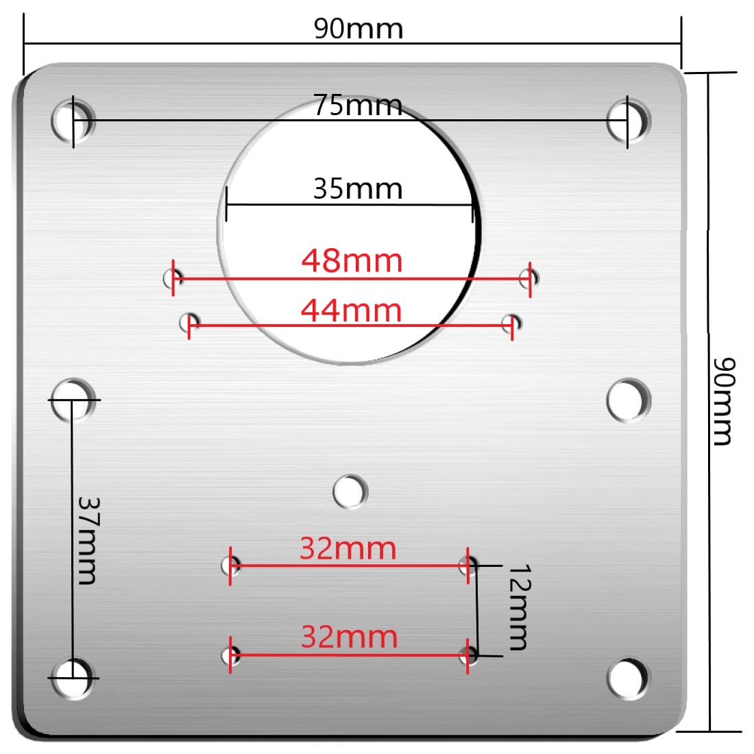 4 Pcs Kitchen Cupboard Door Cabinet Hinges Repair Plate Brackets Kit Fixing Screws - Image 5