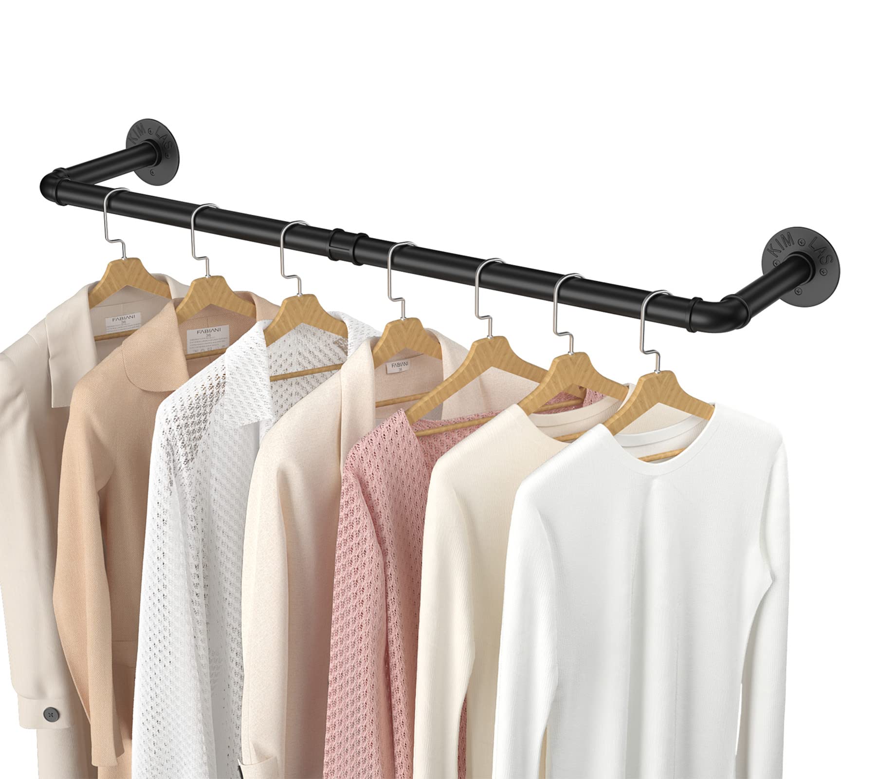 97cm Clothing Racks for Hanging Clothes Garment Rack Industrial Pipe clothes Rack Drying Rack - Image 1