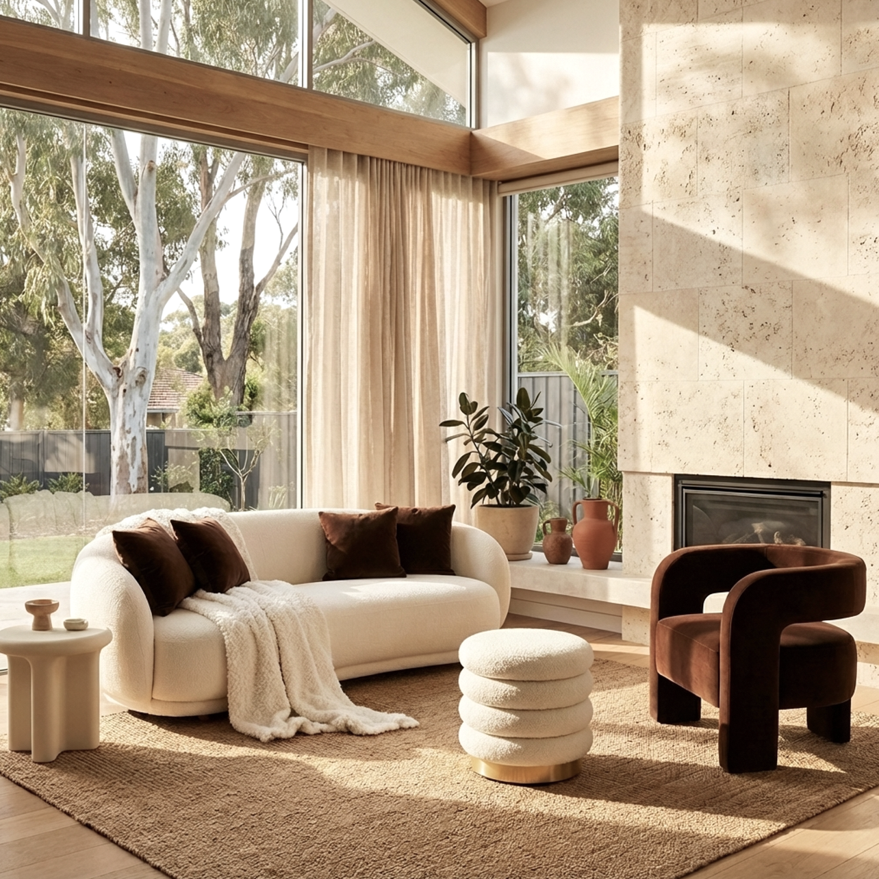 Interior Ave - Portia Velvet Arm Chair - Espresso - Image 2