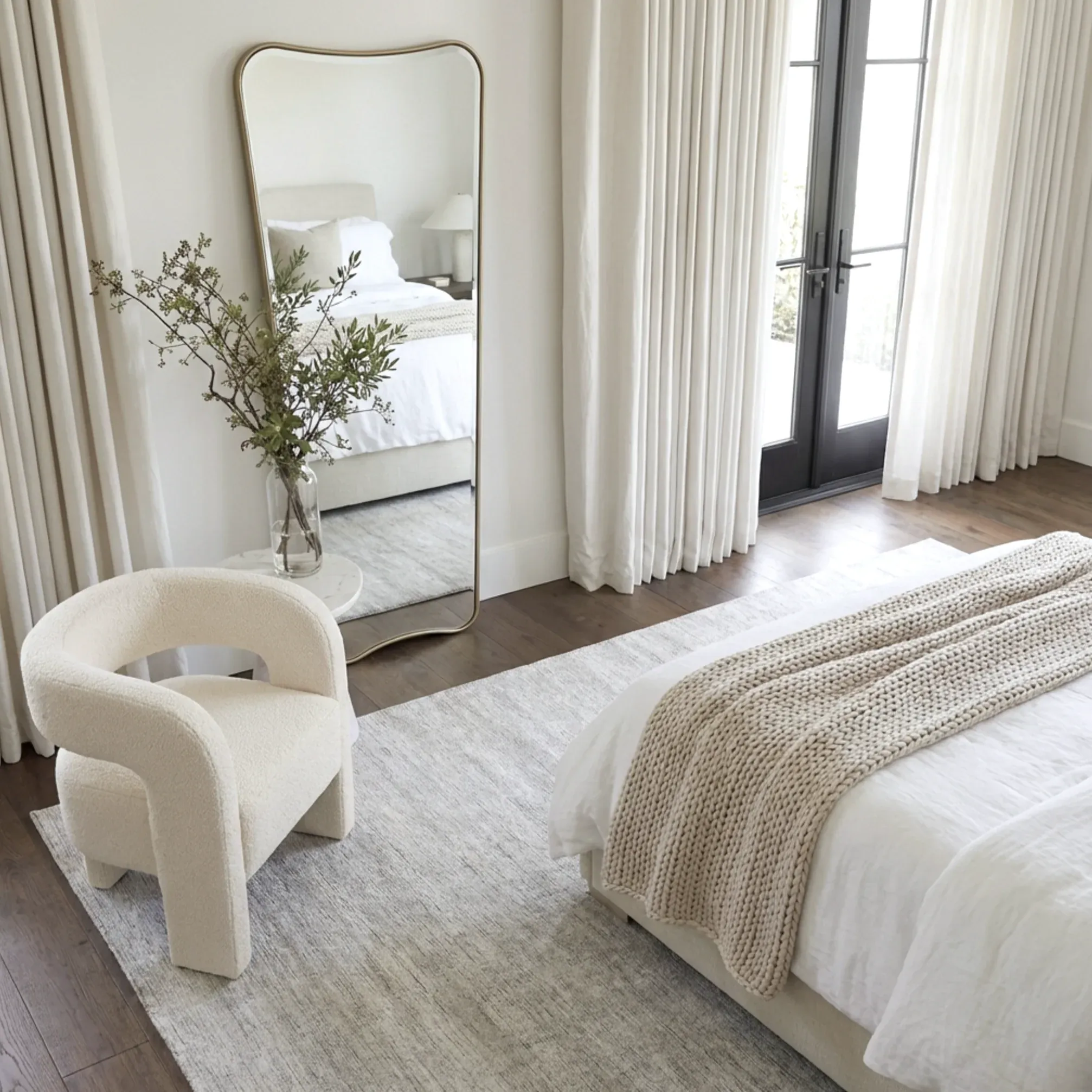 Interior Ave - Pierre Full Length Gold Frame Wall Mirror — Classic Statement - Image 2