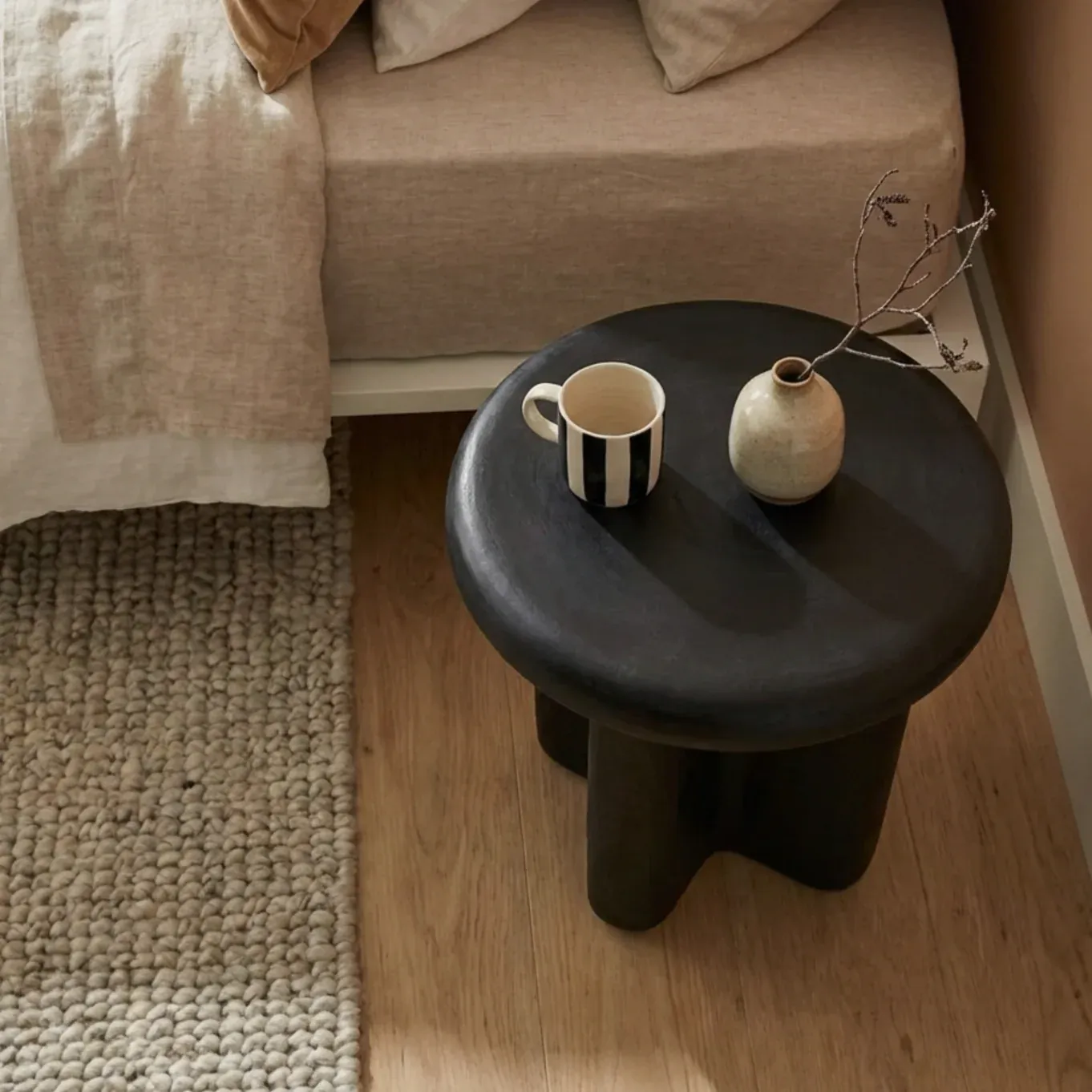 Interior Ave - Santorini Black Stone Side Table - Image 3