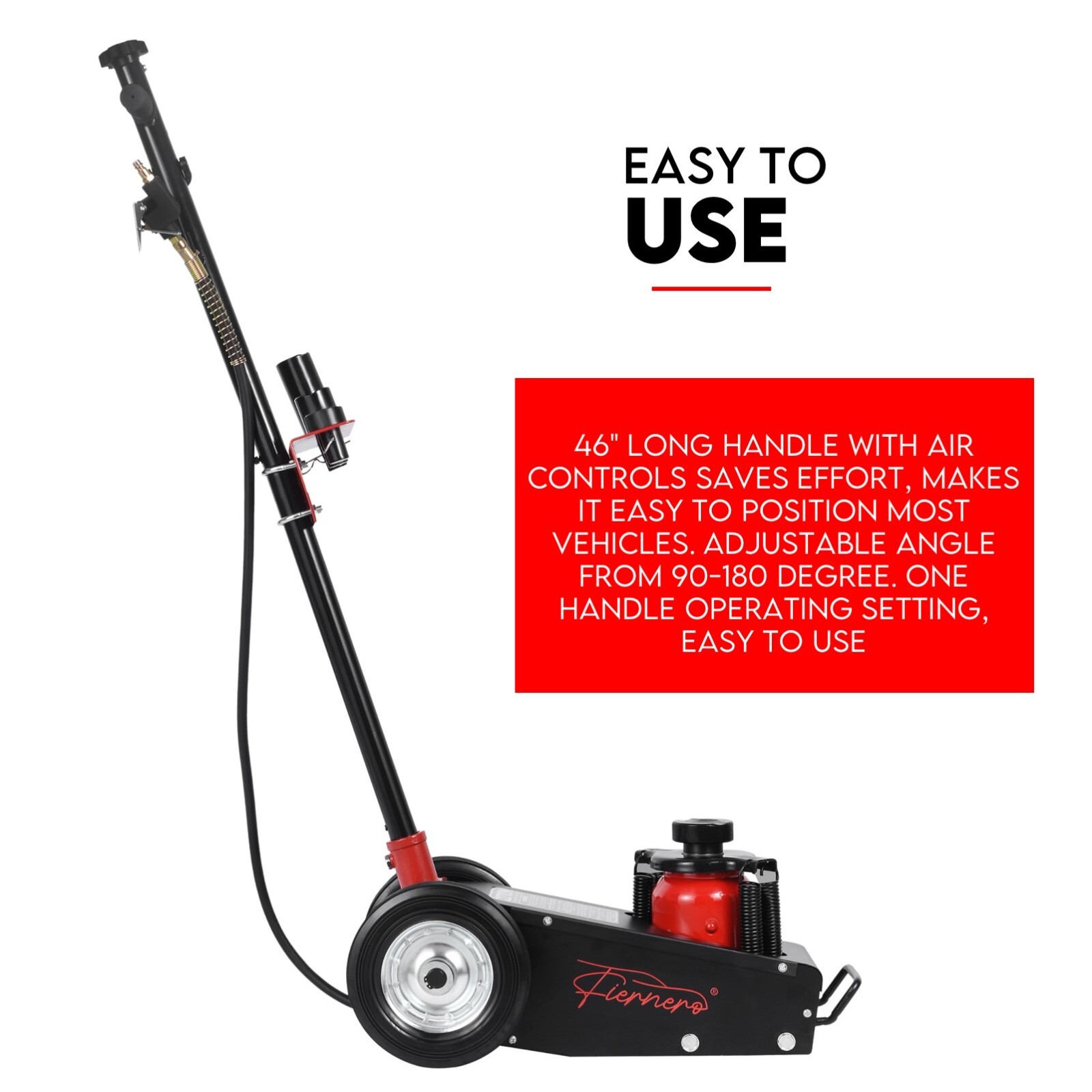 Low Profile 22 Ton Air Hydraulic Trolley Truck Jack Floor Garage Service - Image 4