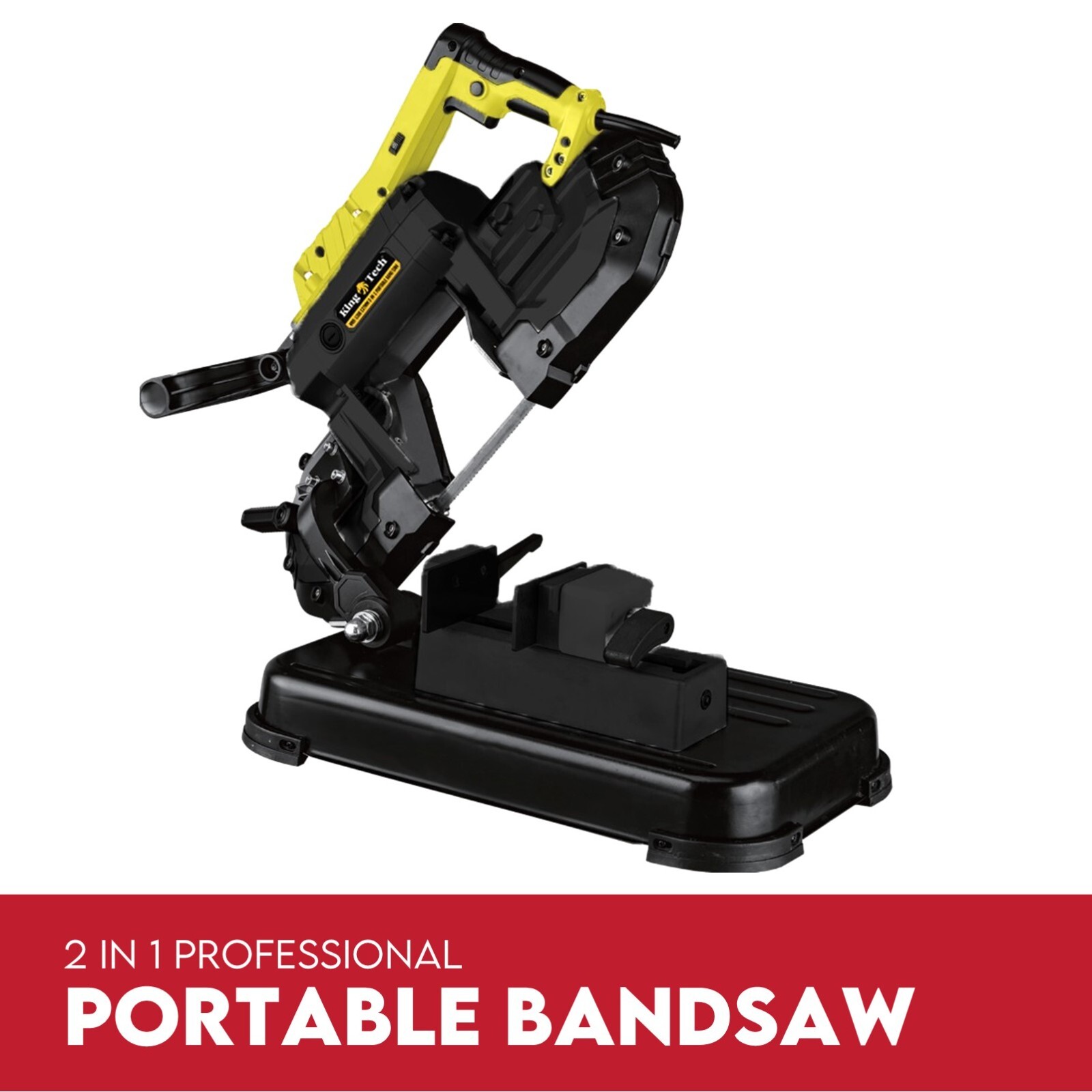 Portable Band Saw 127mm Cold Cut Metal Cut Chop Bandsaw Steel Hand Drop - Image 1