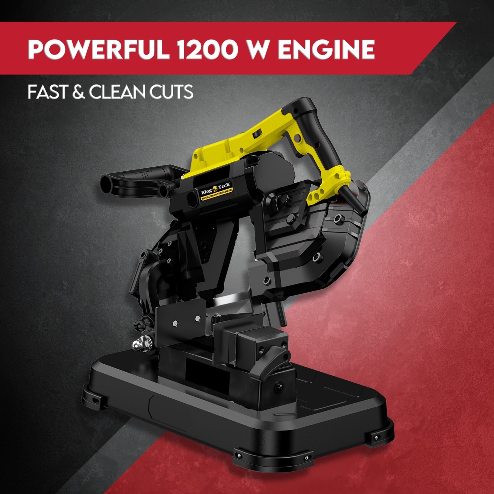 Portable Band Saw 127mm Cold Cut Metal Cut Chop Bandsaw Steel Hand Drop - Image 2