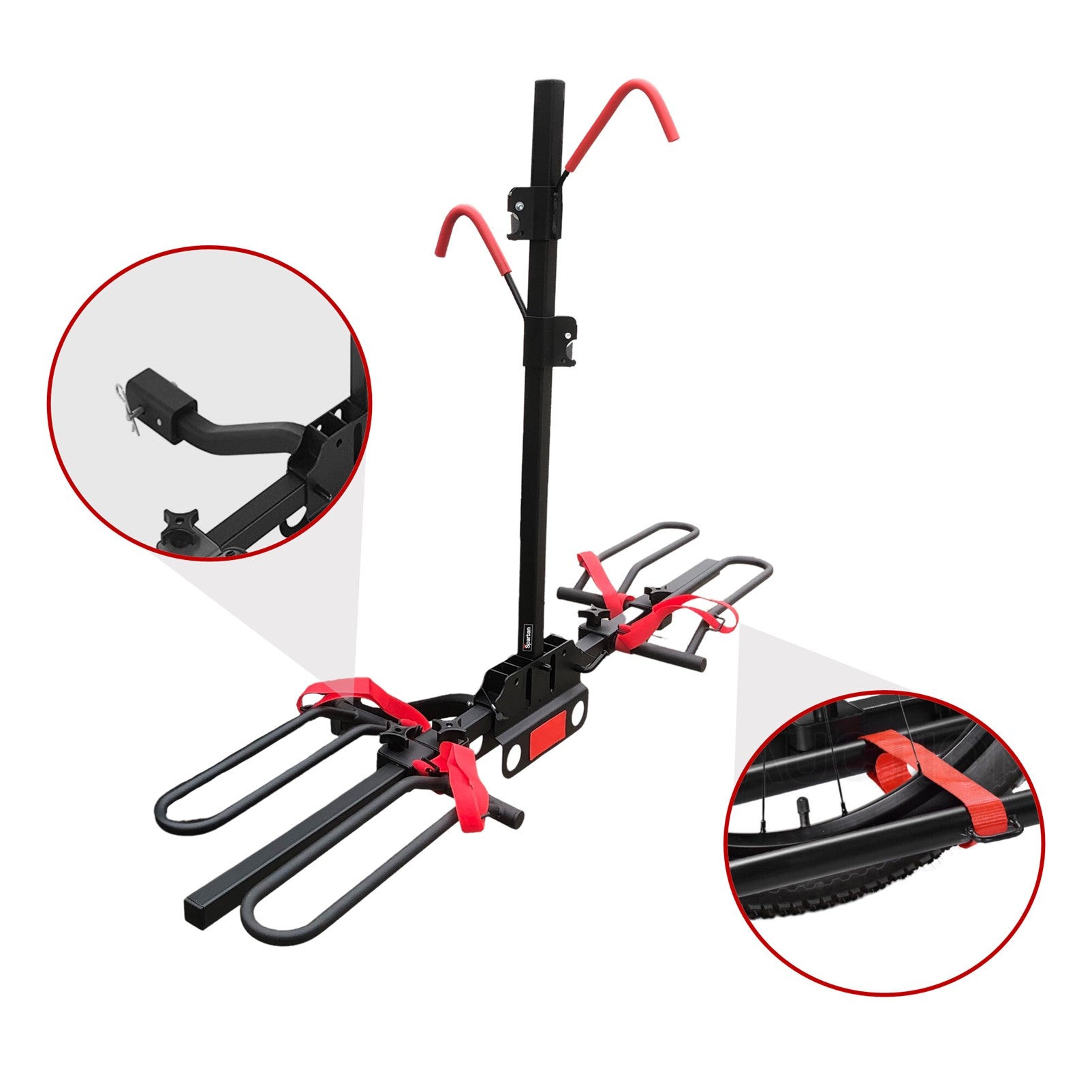 2 E Bike Rack Bicycle Carrier Hitch Rear Platform for Car SUV Foldable 2 Inch - Image 3