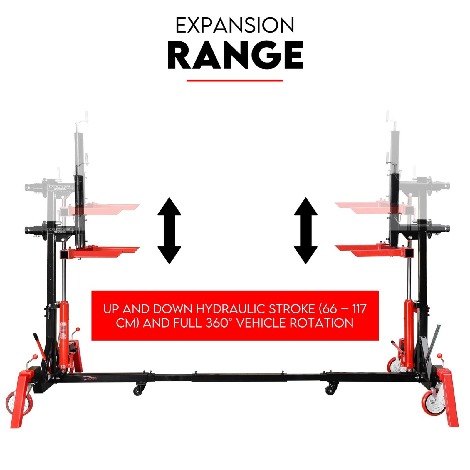Car Rotisserie Heavy Duty 4500LBS Auto Boat Frame Body Repair Restoration - Image 8