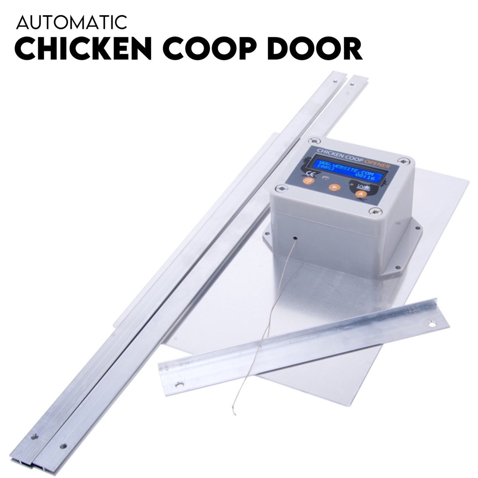 Automatic Chicken Coop Door Opener Cage Closer Timer and Light Sensor - Image 1