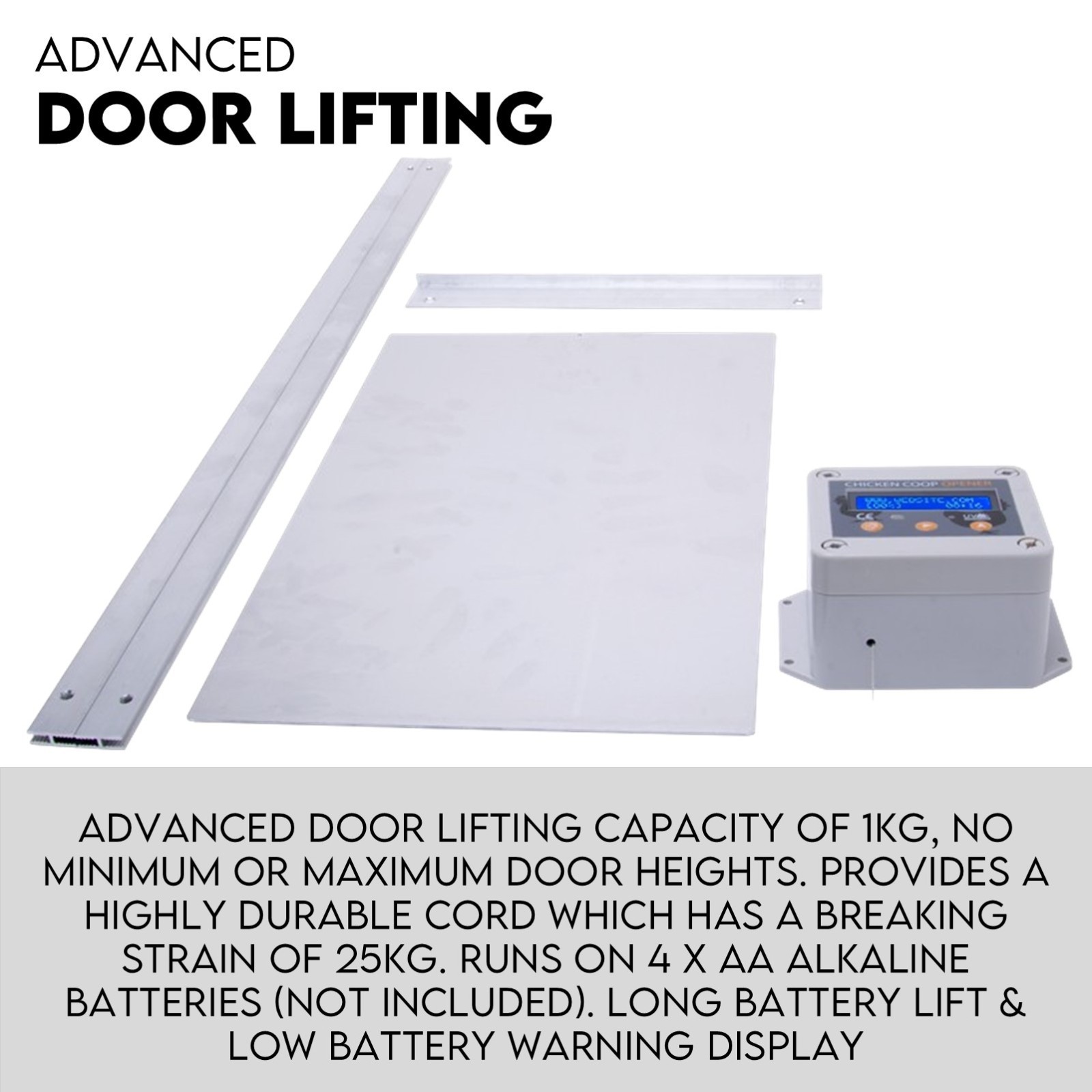 Automatic Chicken Coop Door Opener Cage Closer Timer and Light Sensor - Image 3