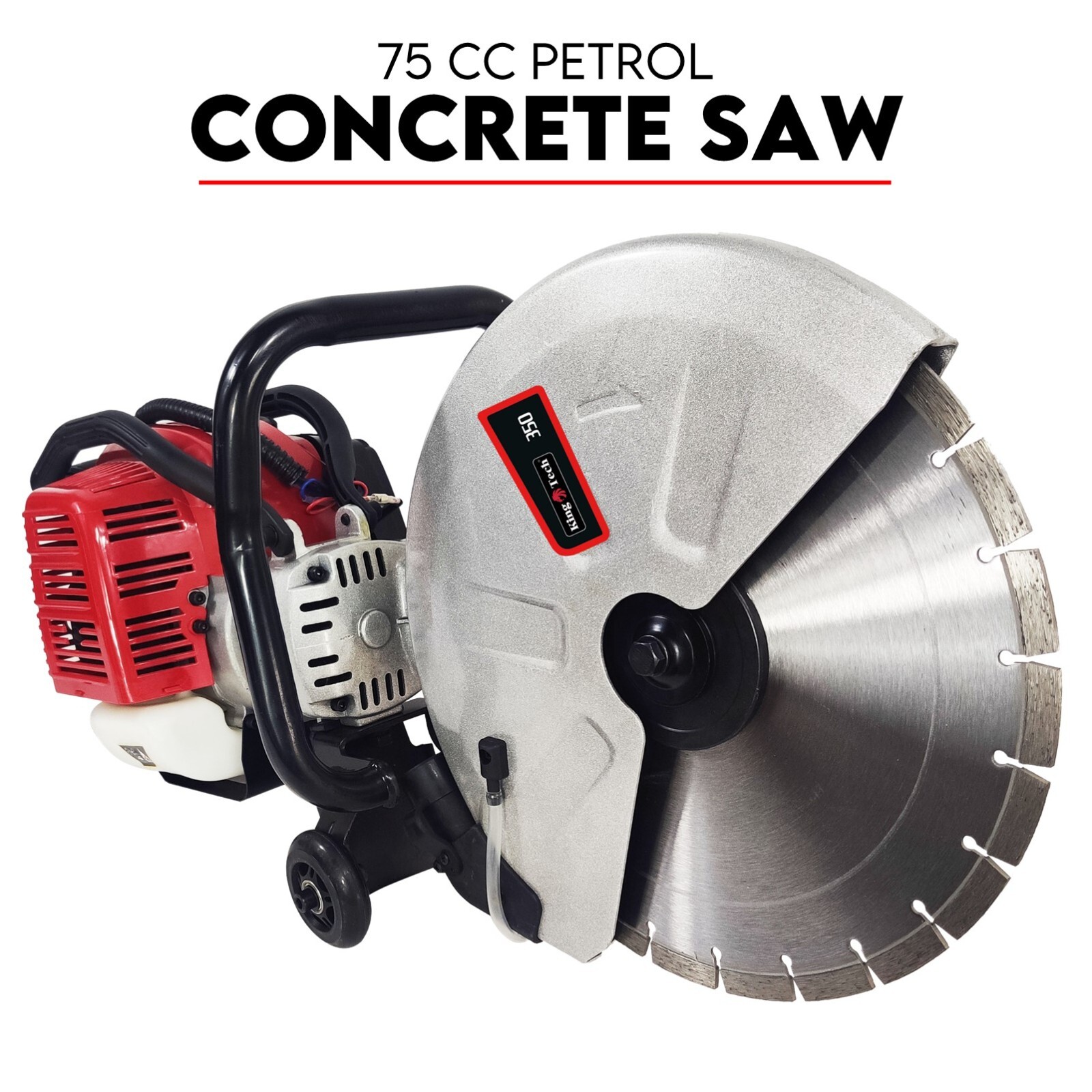 75CC Petrol Demolition Saw Concrete Cut Off Wet Demo Cutter Road Brick 350MM - Image 1