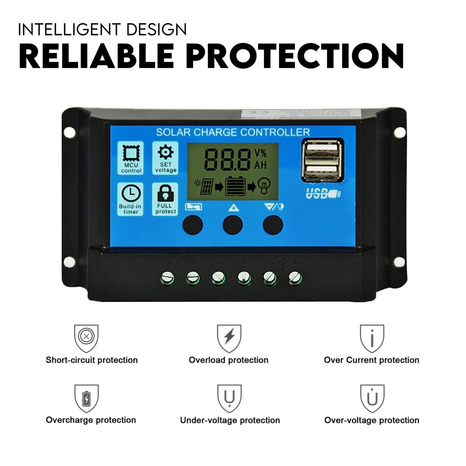 Full Solar Automatic 40W Double Swing Gate Opener Remote Keypad Control - Image 3
