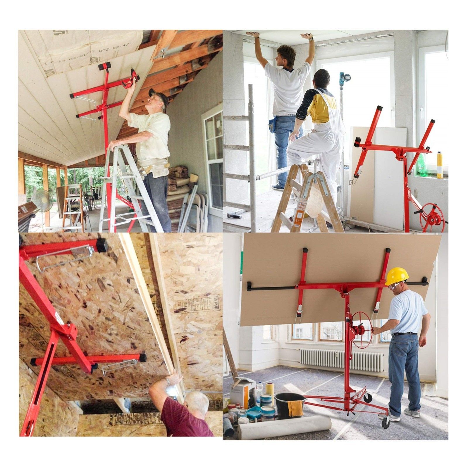 11FT Sheet Panel Lifter Plaster Drywall Panel Gyprock Plasterboard Hoist Lift - Image 6