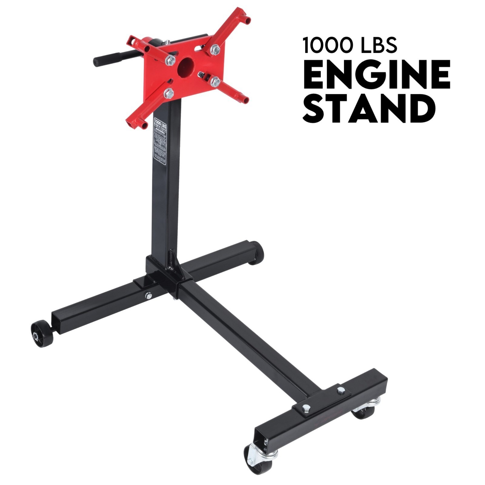 Engine Stand H Frame 450kg 1000lb Industrial Workshop Cars Auto Motor 4 Wheels - Image 1