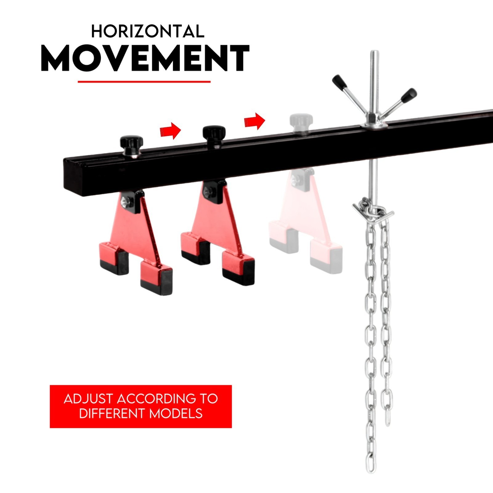 500Kg Engine Support Bar Beam Transmission Gearbox Lift Hoist Crane Garage - Image 6