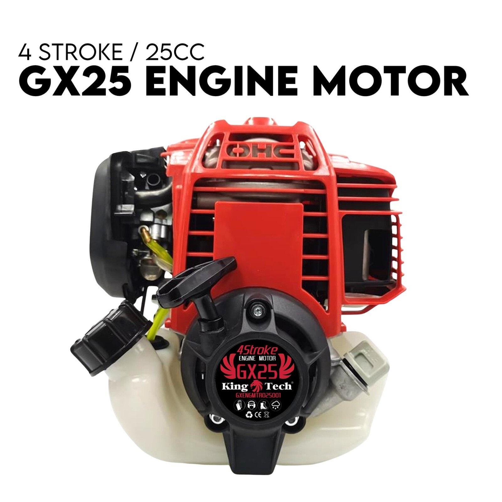 4 Stroke Engine Motor for Brushcutter Trimmer Brush Cutter Honda GX25 Replace - Image 1