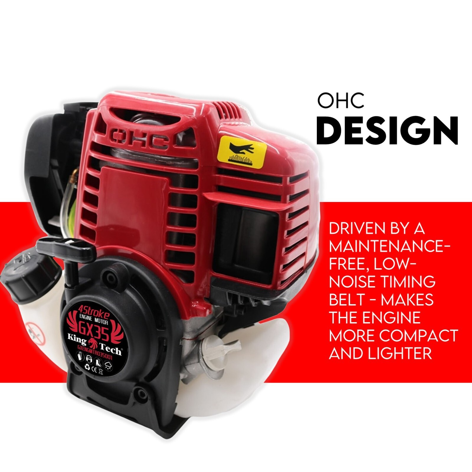 4 Stroke Engine Honda GX35 Copy Motor Brushcutter Trimmer Brush Cutter - Image 4
