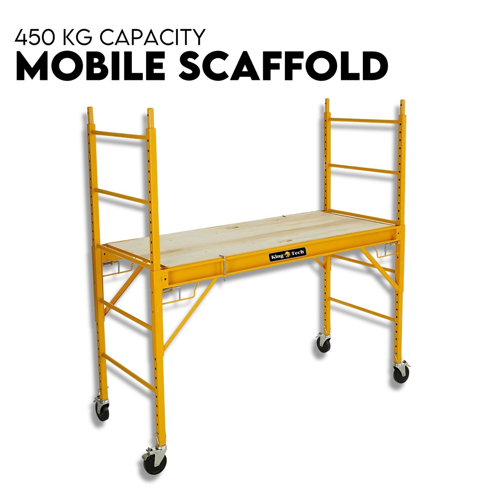 450kg Mobile Scaffold High Work Safety Platform Scaffolding Portable Ladder - Image 1