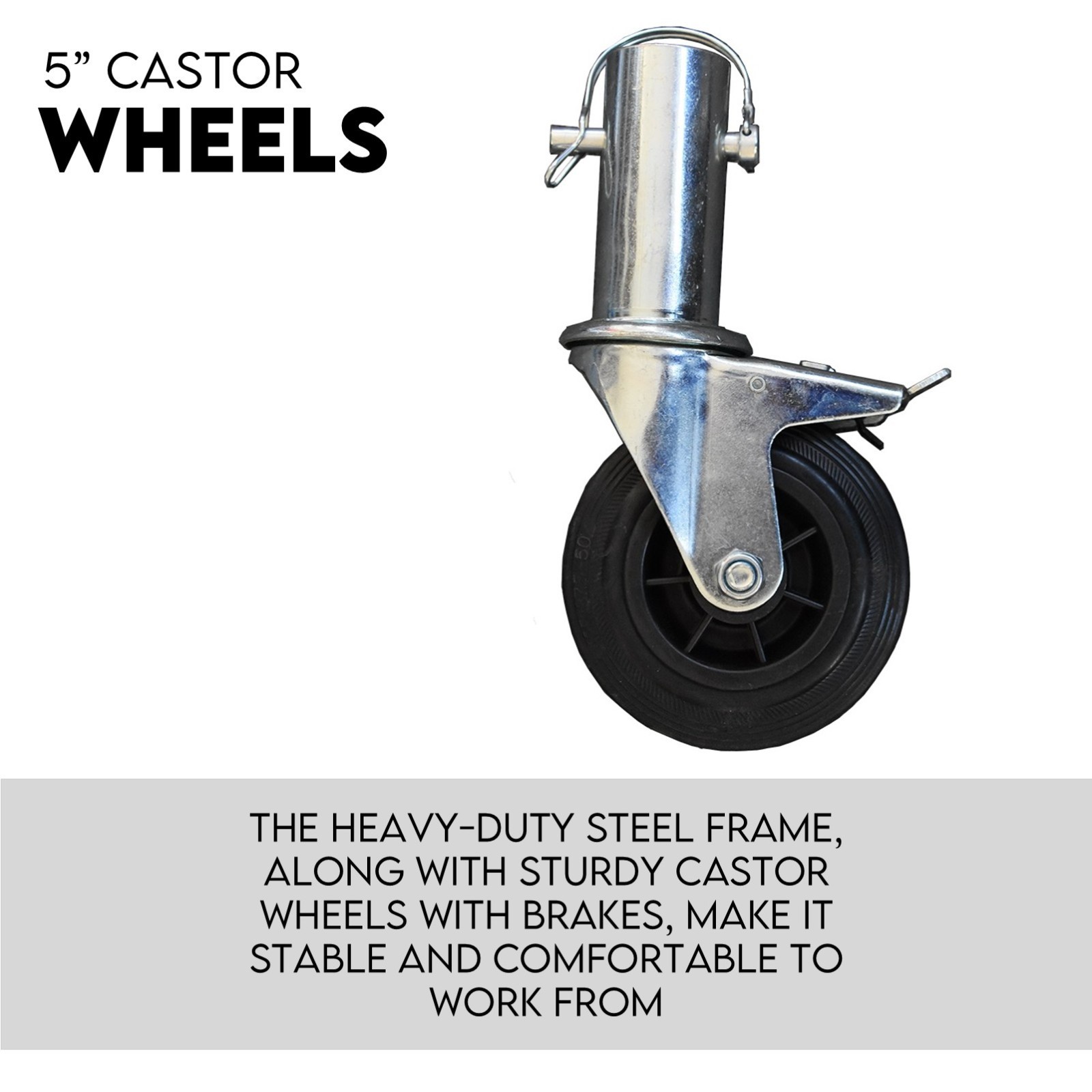 3M Mobile Scaffold Aluminium 225KG Capacity Portable Safety Platform - Image 4