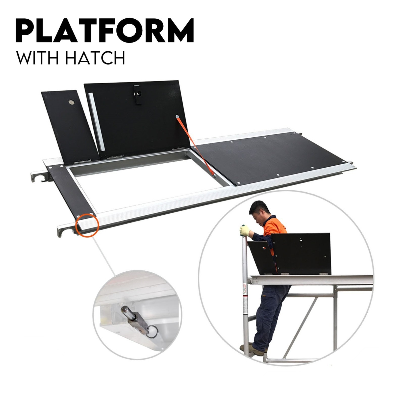 3M Mobile Scaffold Aluminium 225KG Capacity Portable Safety Platform - Image 5